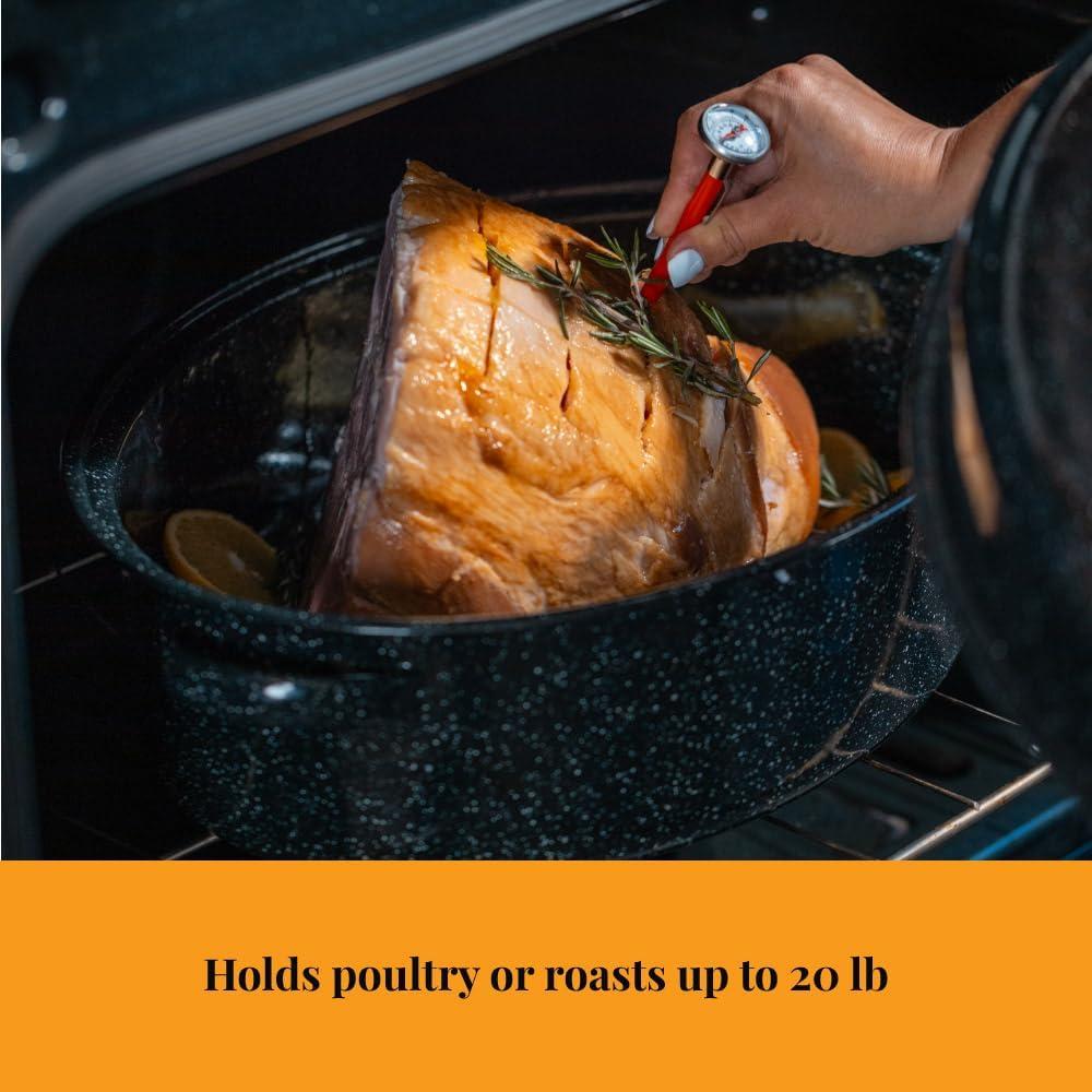 Juego de Asador Ovalado 50.5 cm Granite Ware 10 Piezas