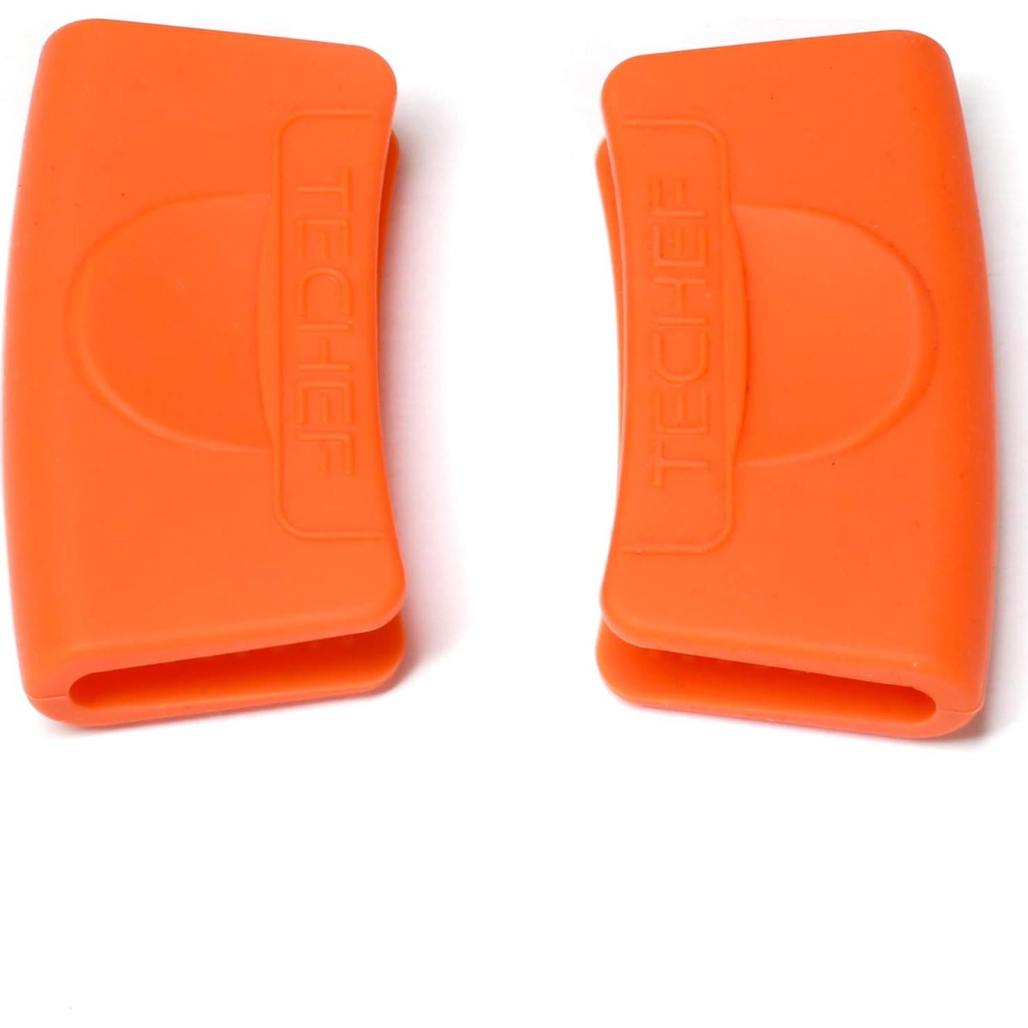 Agarraderas de Silicona TECHF - Set de 2 Naranjas