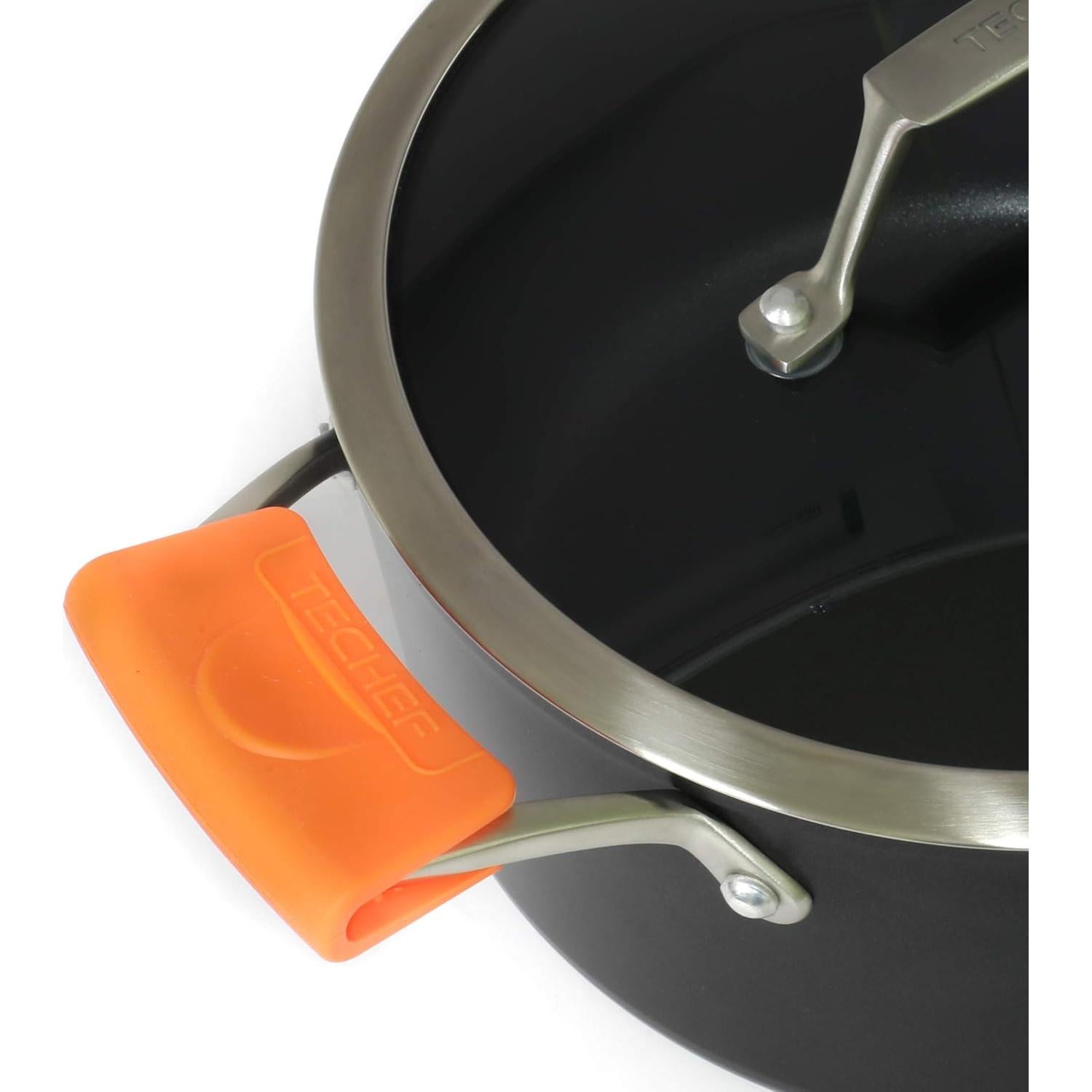 Agarraderas de Silicona TECHF - Set de 2 Naranjas