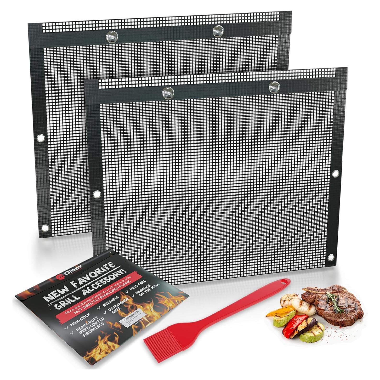 Bolsas de Barbacoa Antiadherentes Oleex 24.1x30.5 cm + Brocha