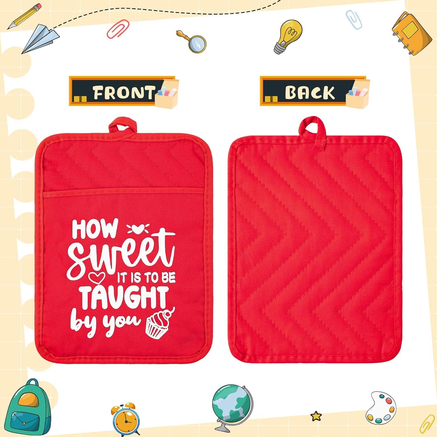 Juego de Agarradores de Olla R CABALLO 6 Piezas Algodón Rojo