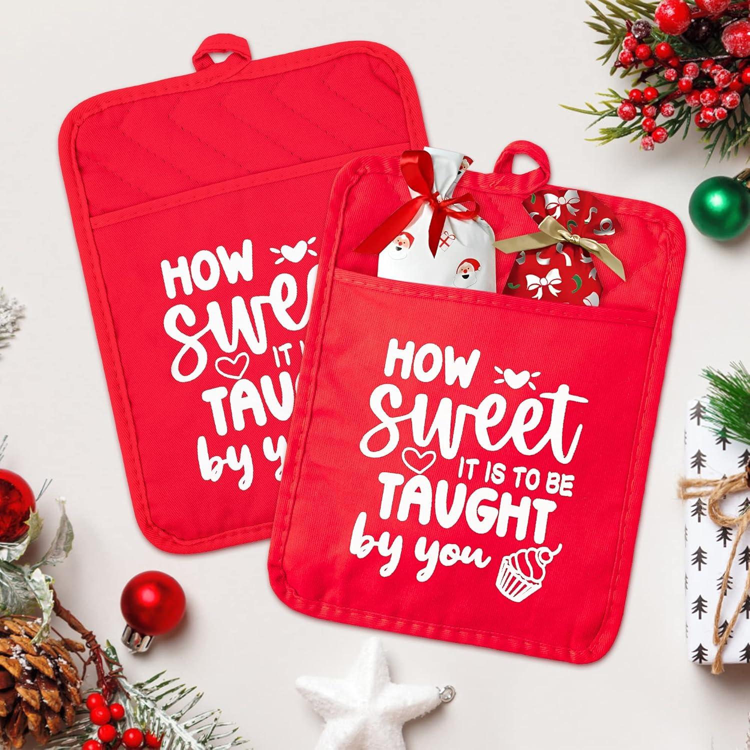 Juego de Agarradores de Olla R CABALLO 6 Piezas Algodón Rojo