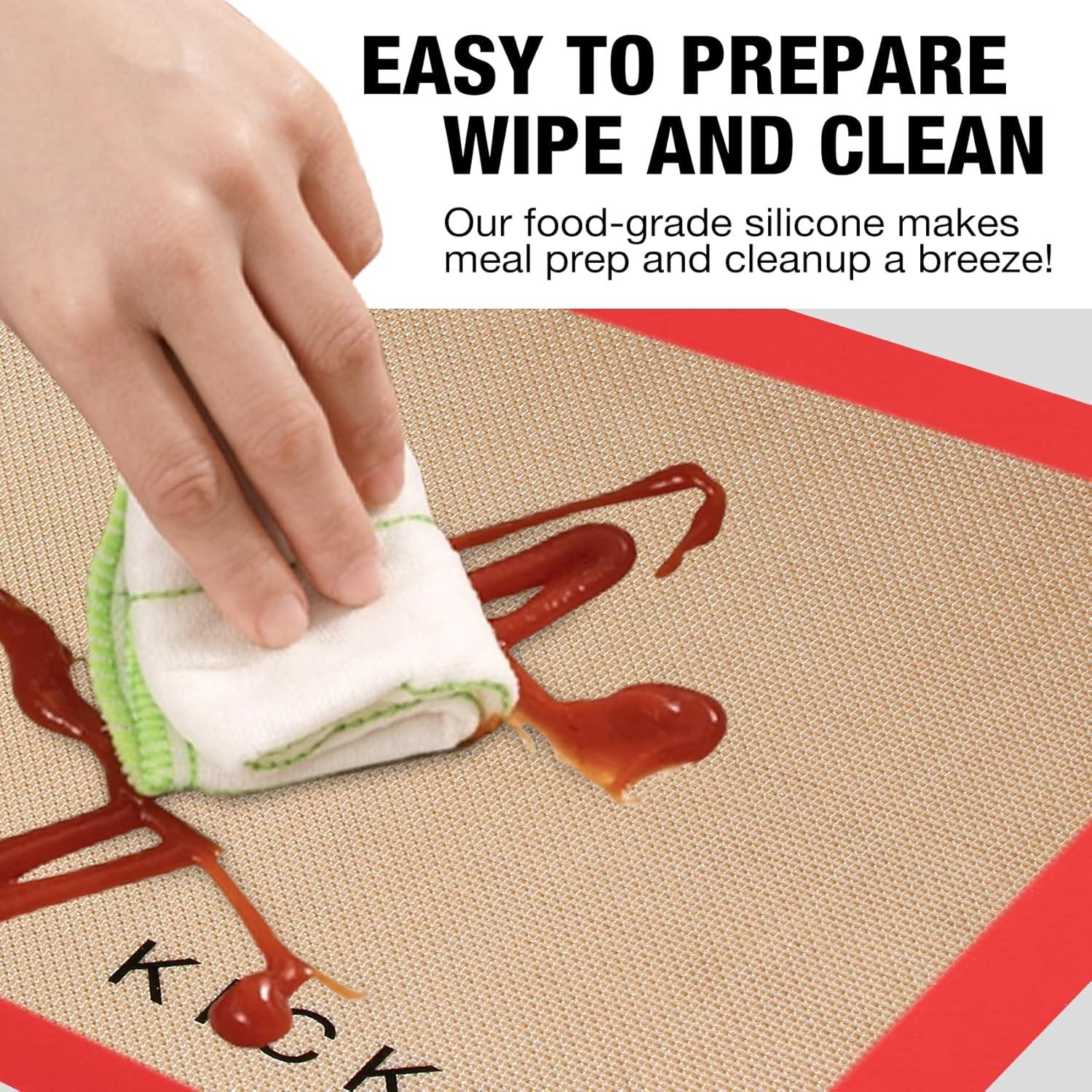 Alfombrillas de Silicona KICKOIL 2 Pzas 42x30 cm Antiadherentes