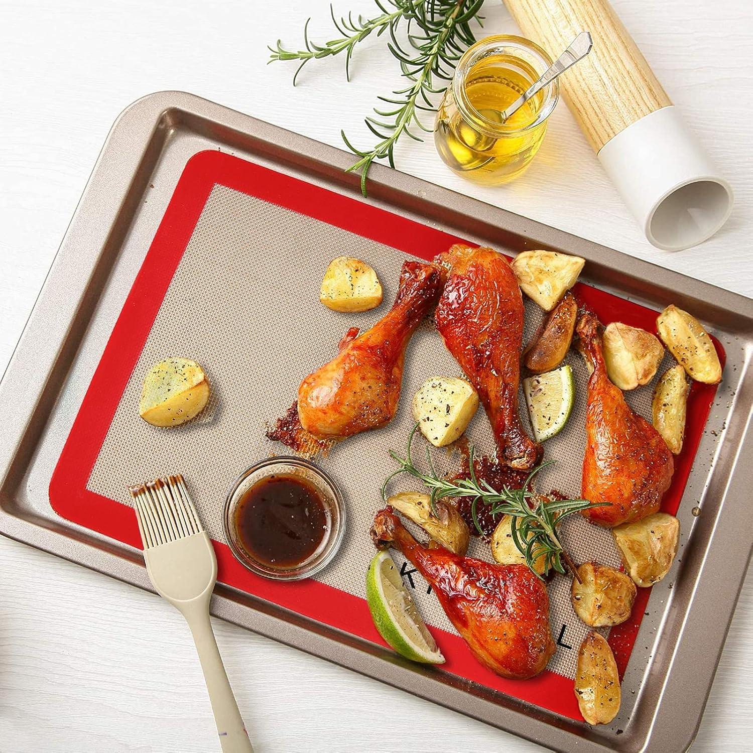 Alfombrillas de Silicona KICKOIL 2 Pzas 42x30 cm Antiadherentes