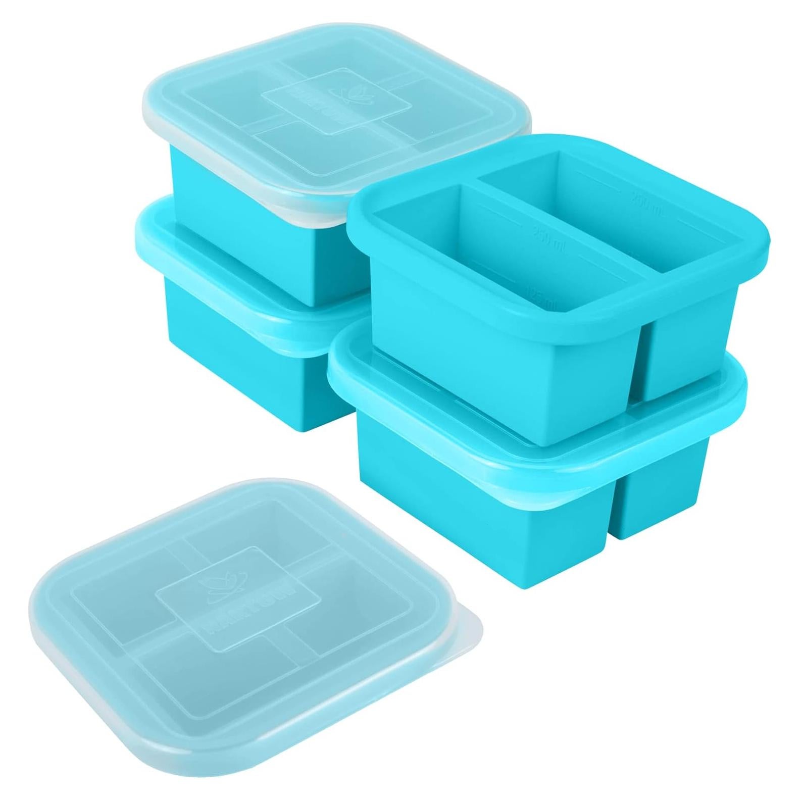 Bandeja de Congelación de Silicona NAKTOW - 4 Contenedores 250ml