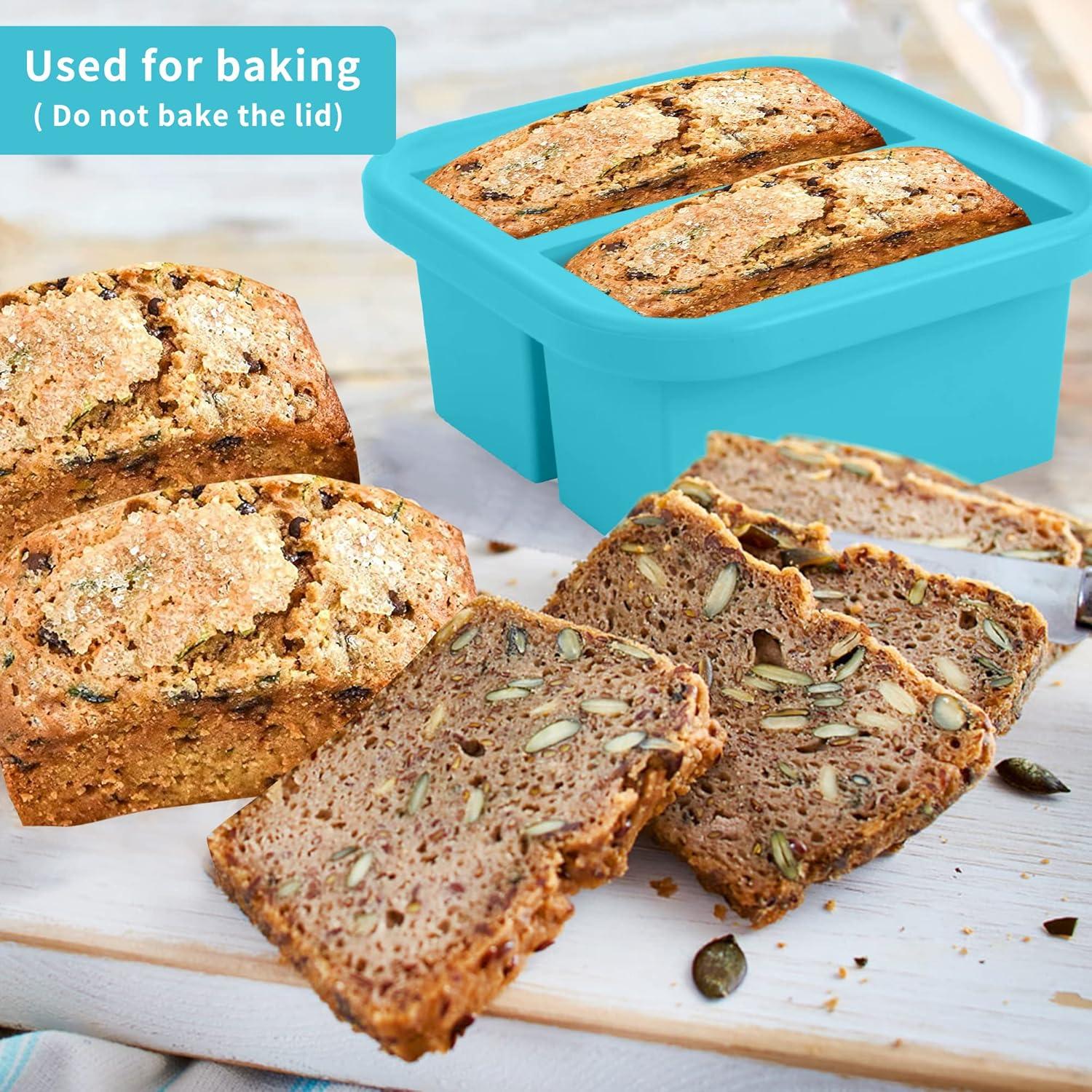 Bandeja de Congelación de Silicona NAKTOW - 4 Contenedores 250ml