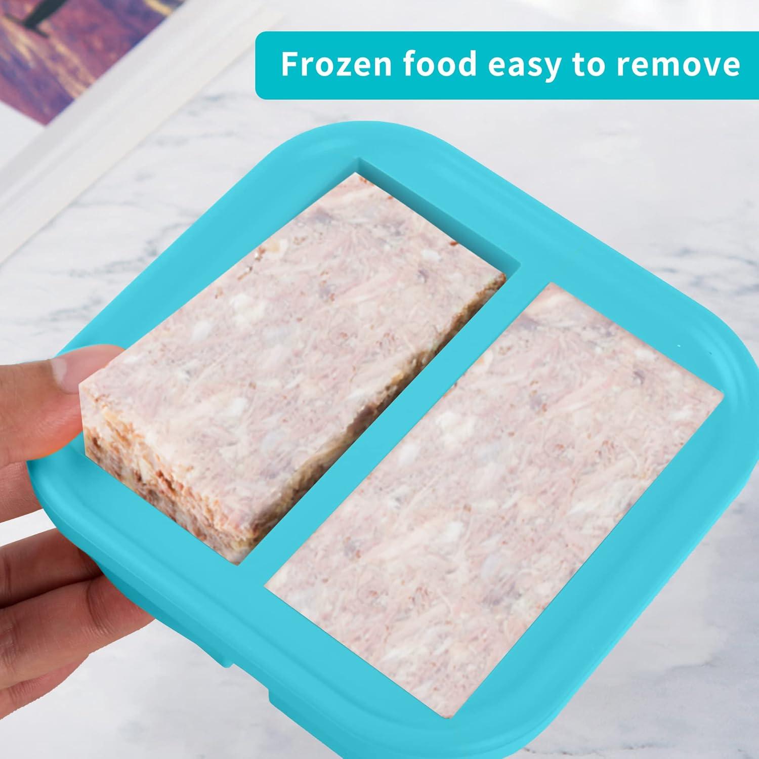 Bandeja de Congelación de Silicona NAKTOW - 4 Contenedores 250ml