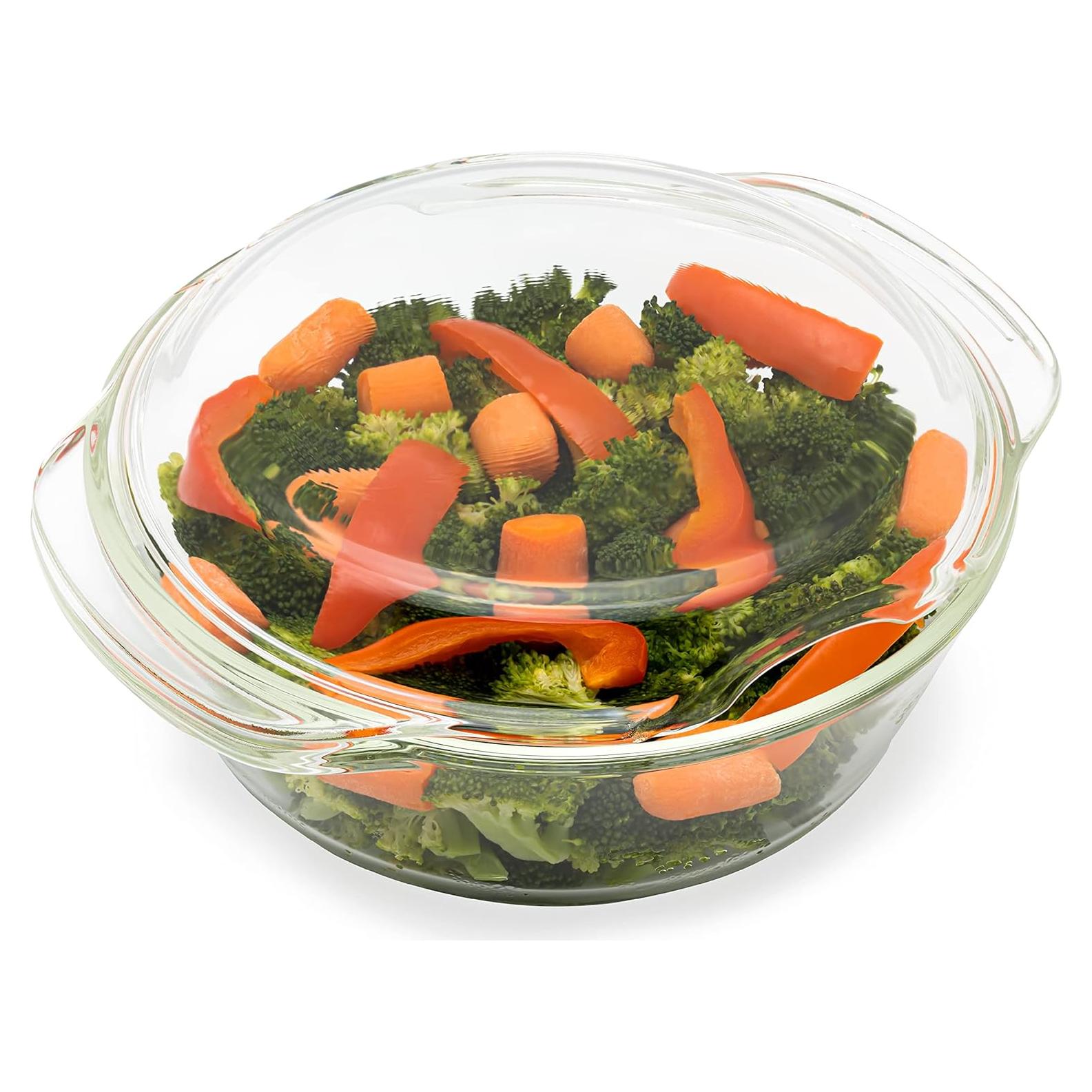 Vaporera de vidrio 1.5L Glass Conscious para microondas