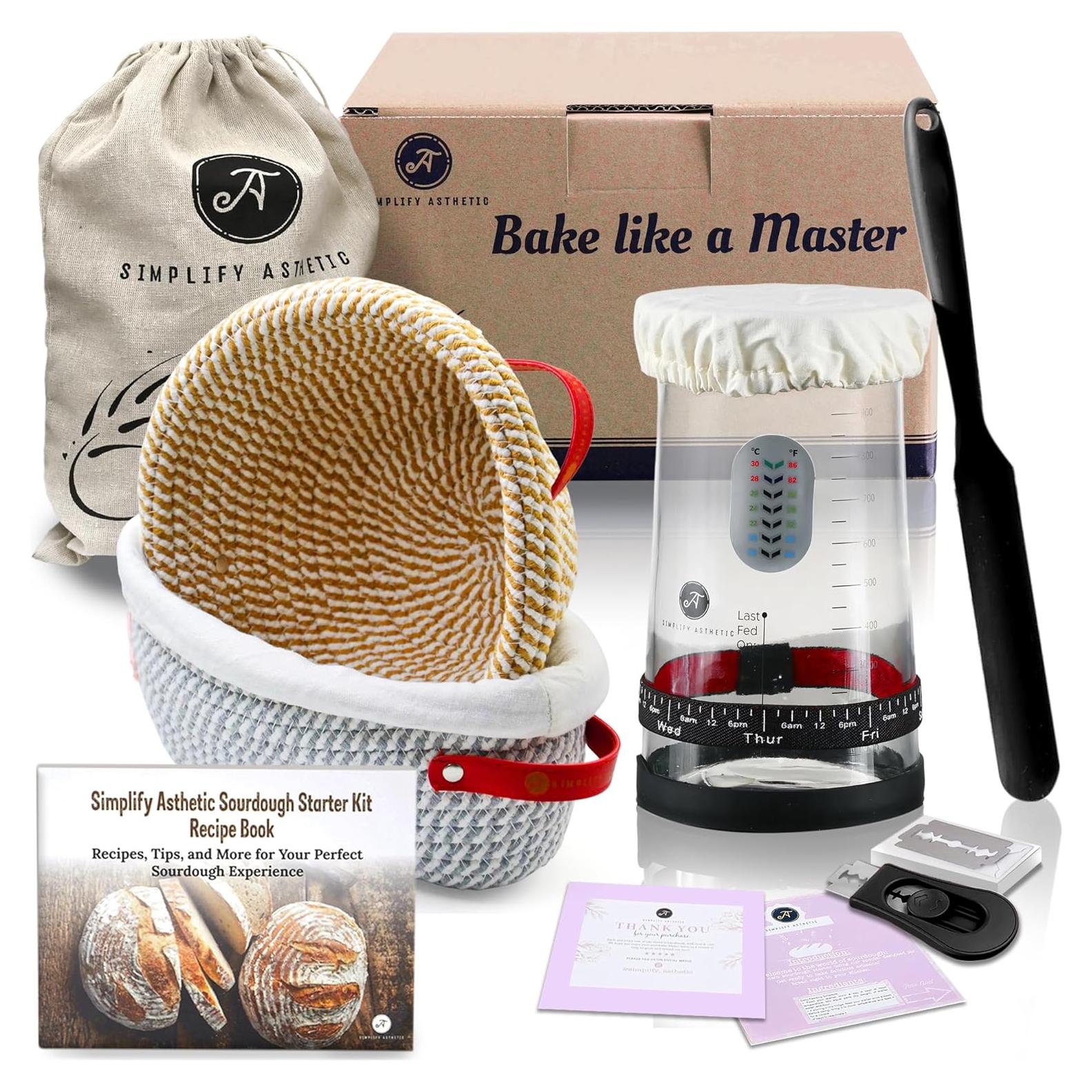 Kit de Inicio para Masa Madre SIMPLIFY ASTHETIC - 8 Piezas