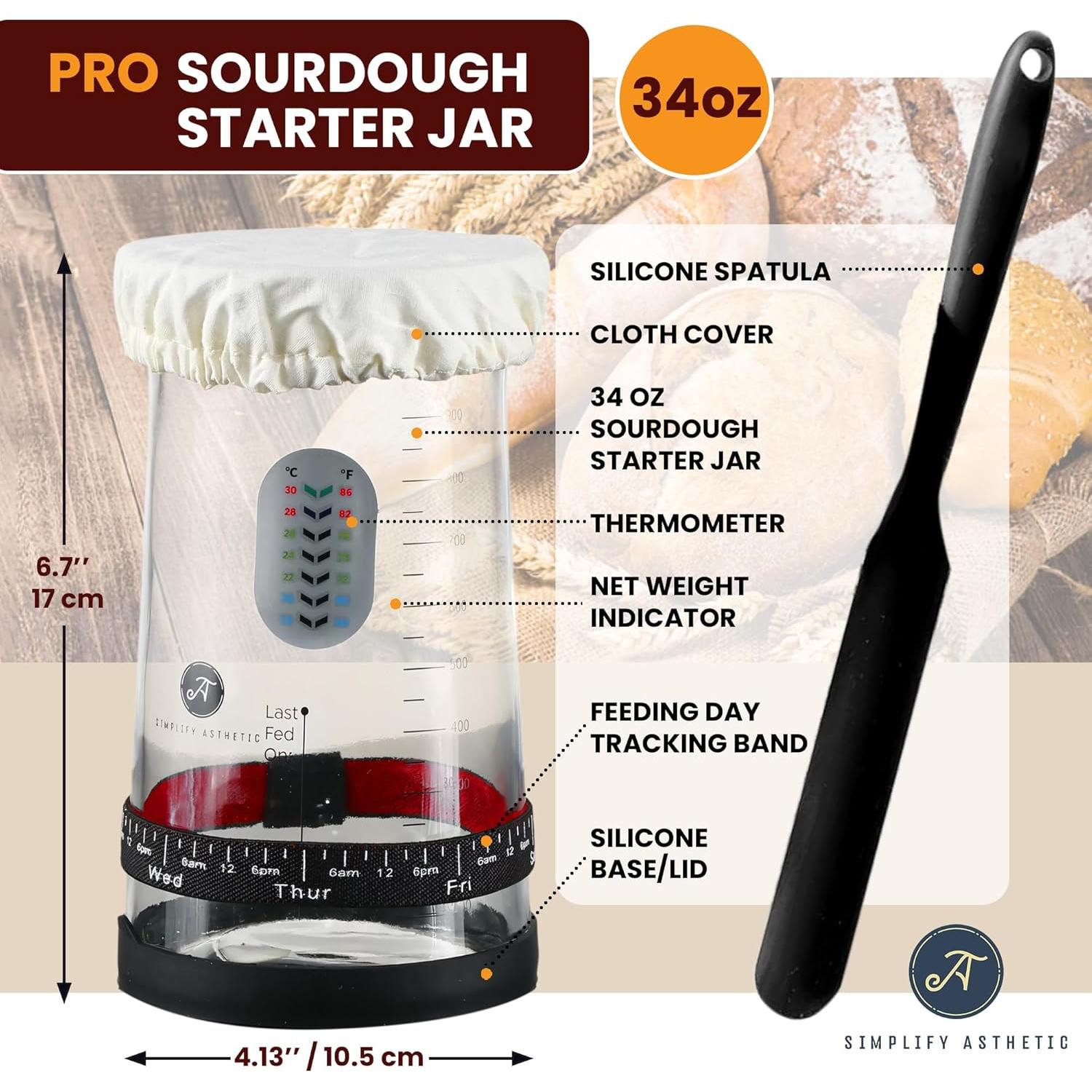Kit de Inicio para Masa Madre SIMPLIFY ASTHETIC - 8 Piezas