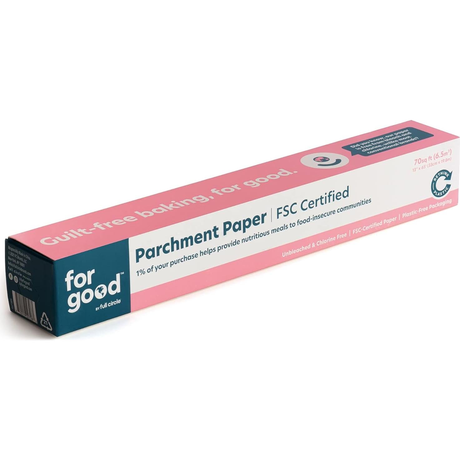 Papel Pergamino para Hornear Full Circle 6.5m² Natural