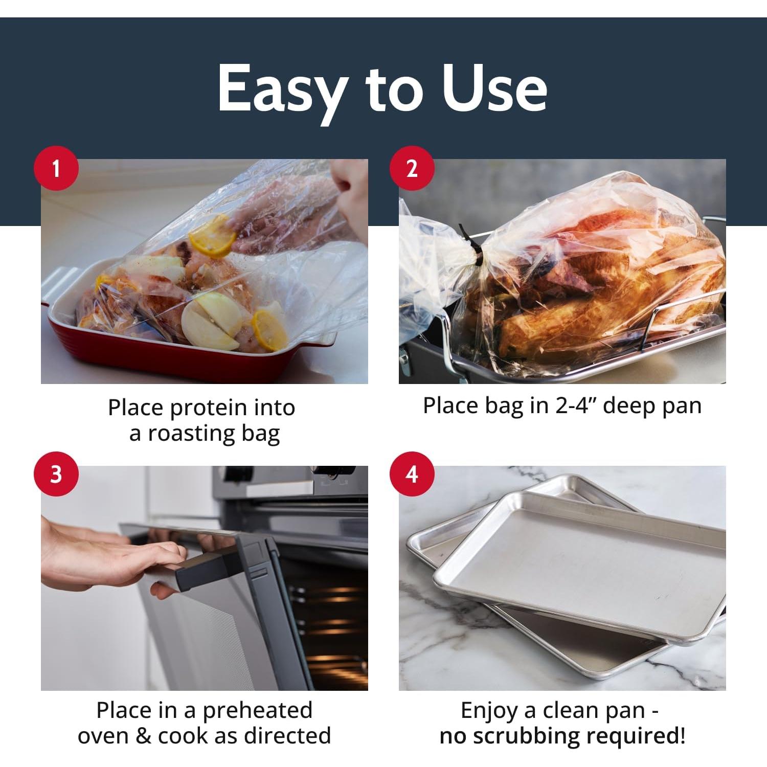 Bolsa de Asar Pansaver 48.3x59.7 cm - Nylon Resistente para Horno