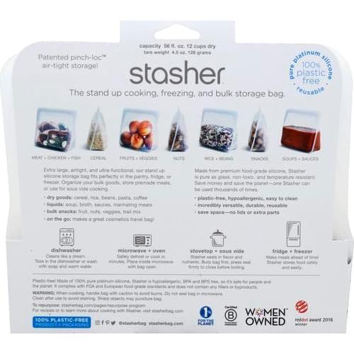 Bolsa de Almacenamiento Reutilizable Stasher Mediana 1.6 kg