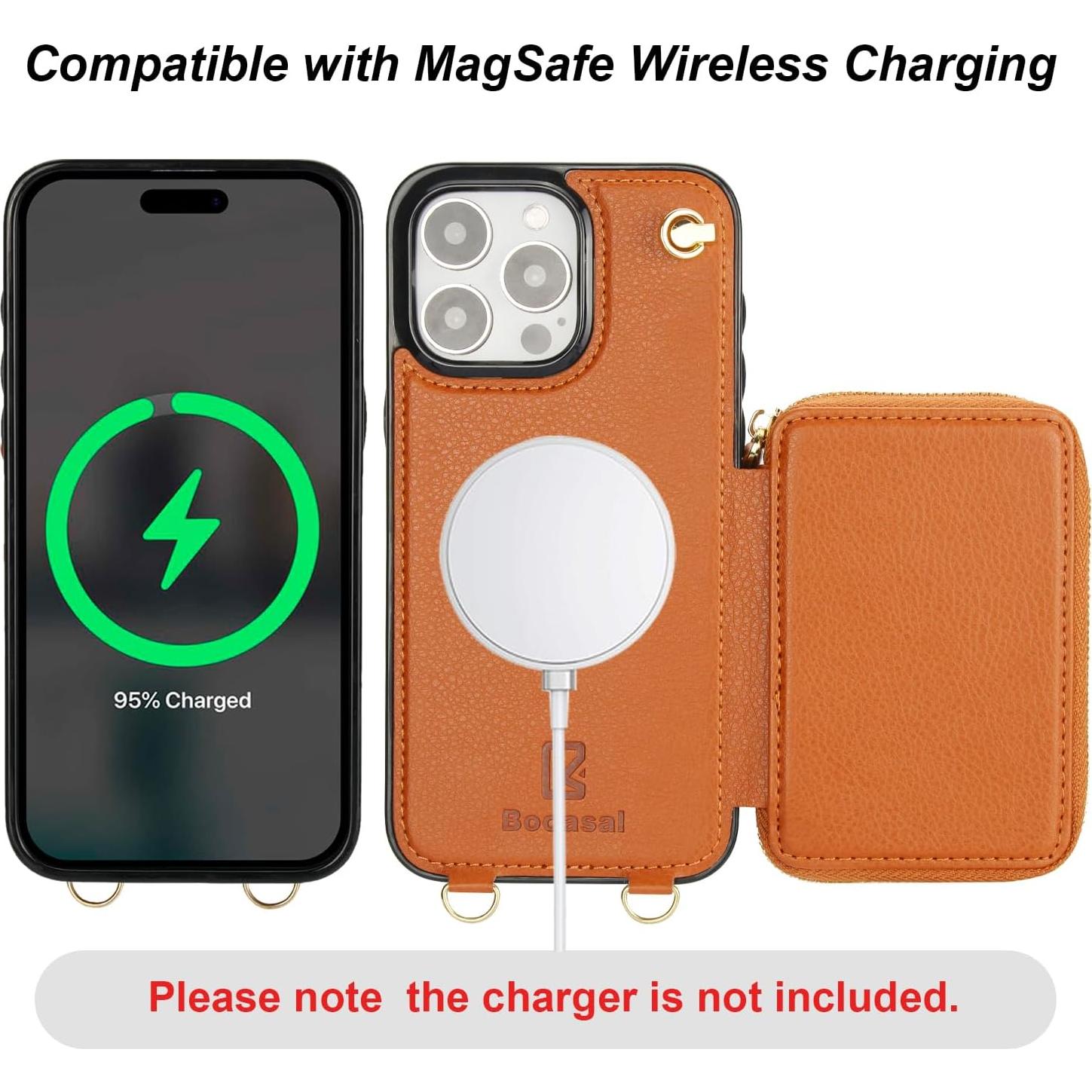 Funda Billetera Bocasal para iPhone 16 Pro Max Marrón