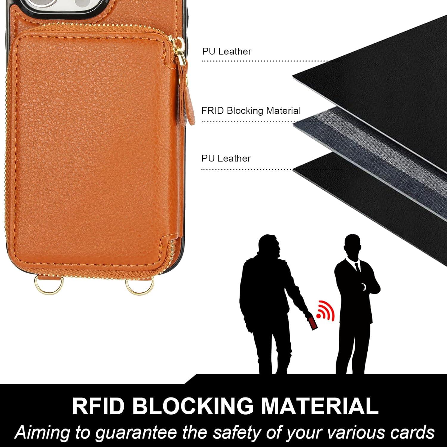 Funda Billetera Bocasal para iPhone 16 Pro Max Marrón