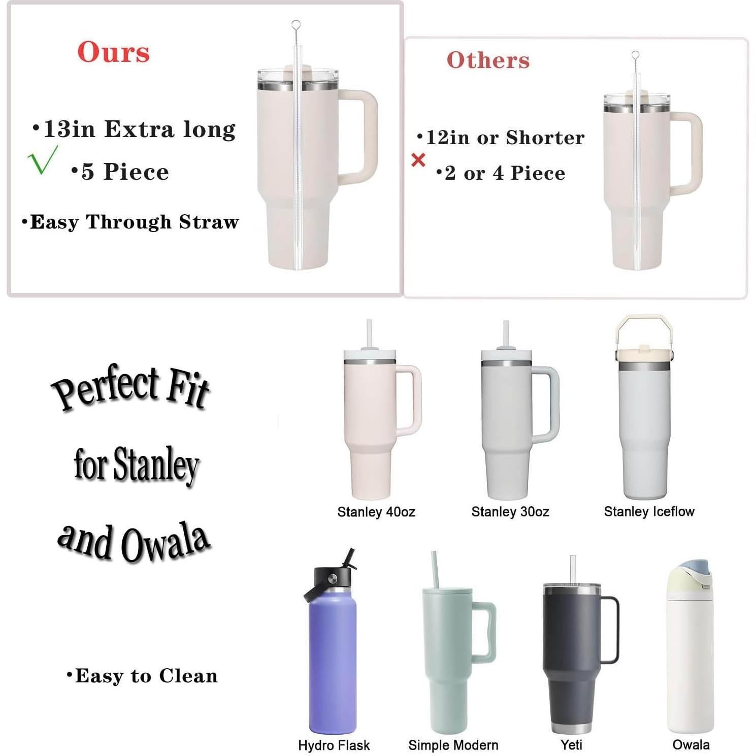 Juego de Cepillos Limpiadores de Popotes 33 cm DWVEB 7 Piezas