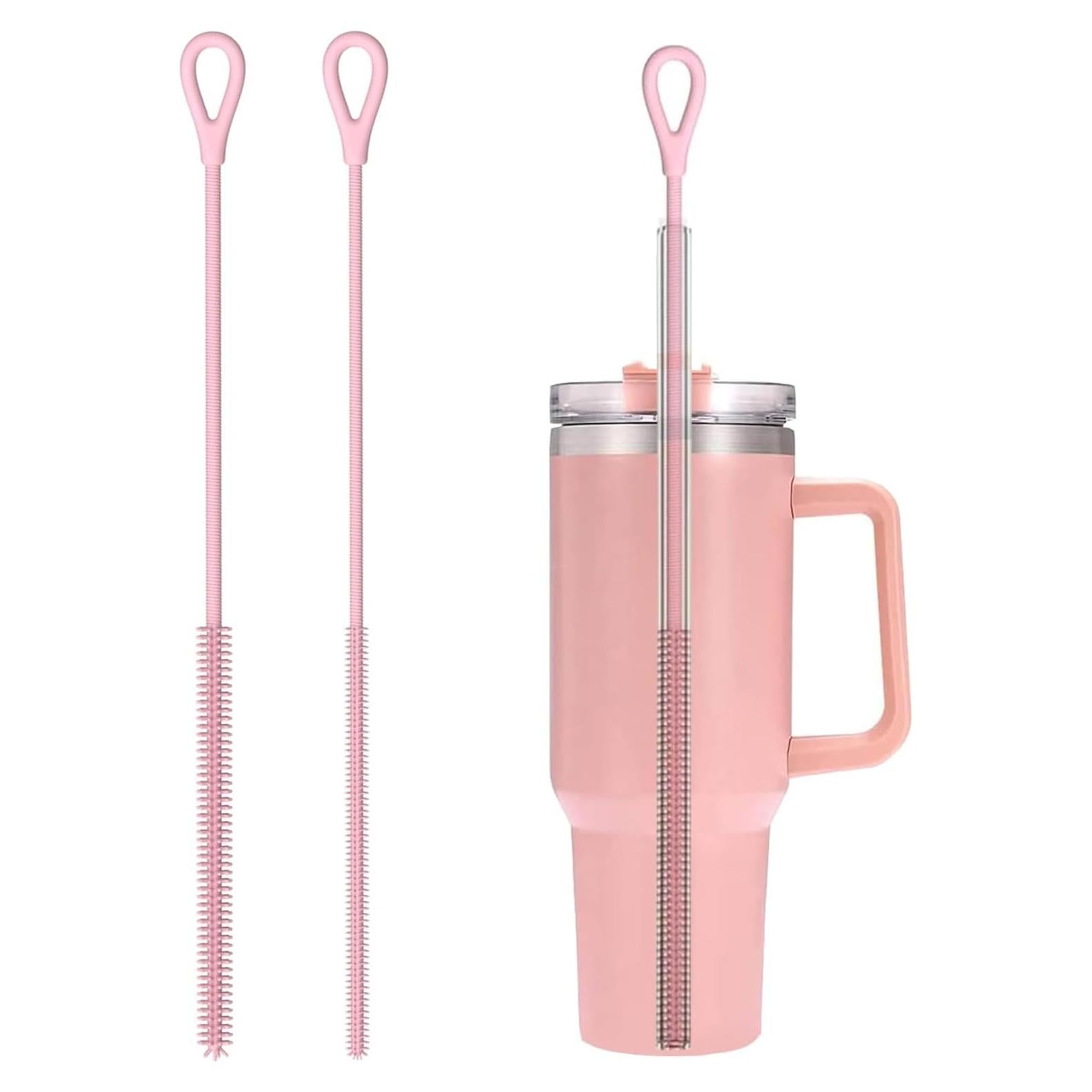 Cepillo Limpiador de Pajitas de Silicona CXLL 63.2 cm Rosa