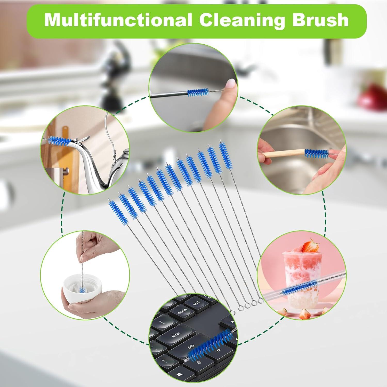 Juego de 12 cepillos limpiadores de popotes LIFEHIM 30.48 cm