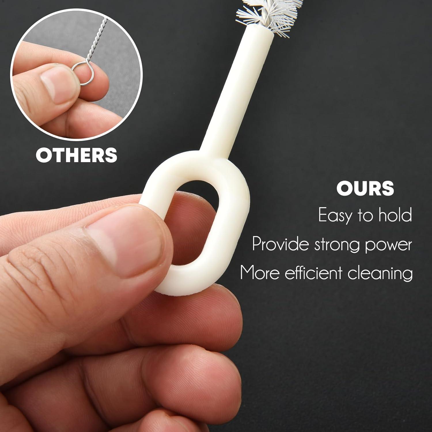 Cepillo de Limpieza para Pajitas ALINK - 4 Unidades, 10 cm