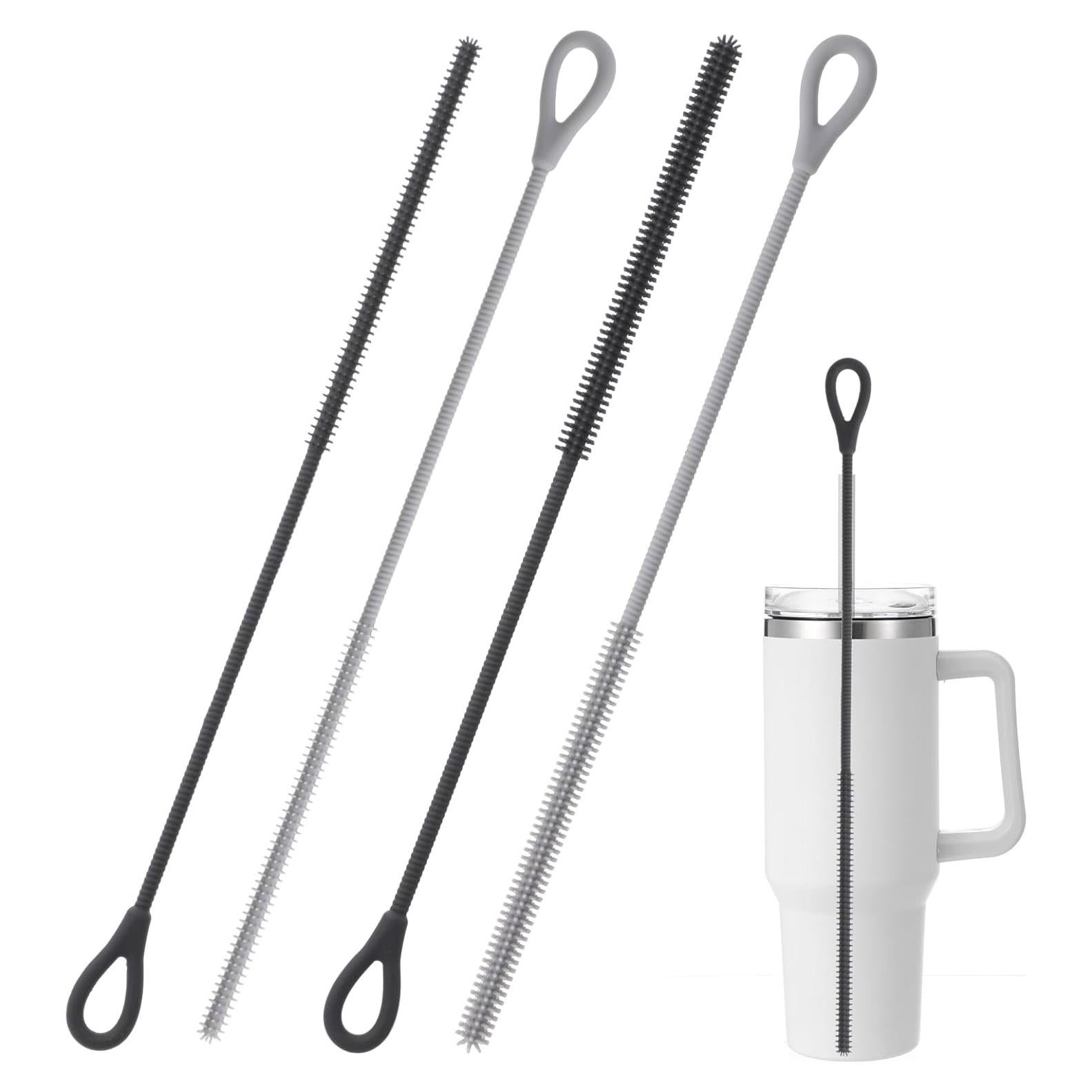 Honeydak Cepillo Limpiador de Pajitas Silicona 6mm y 9mm - 2 Pcs