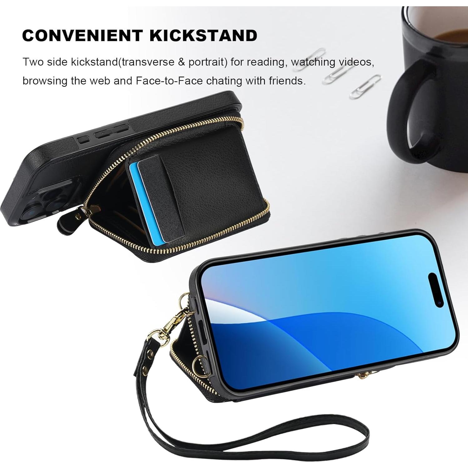 Cartera Bocasal con Bloqueo RFID para iPhone 16 Pro Max