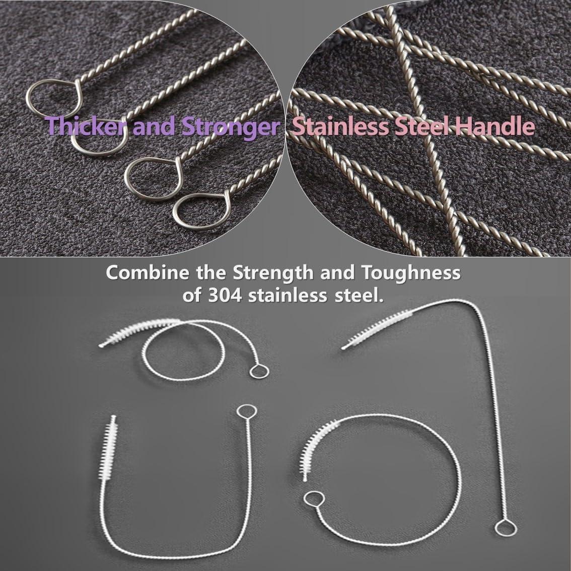 Cepillo Limpiador de Popotes FCpoipoi 30.48 cm Nylon Multicolor