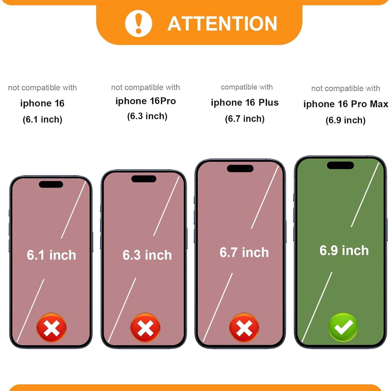 Cartera Bocasal con Bloqueo RFID para iPhone 16 Pro Max Rojo