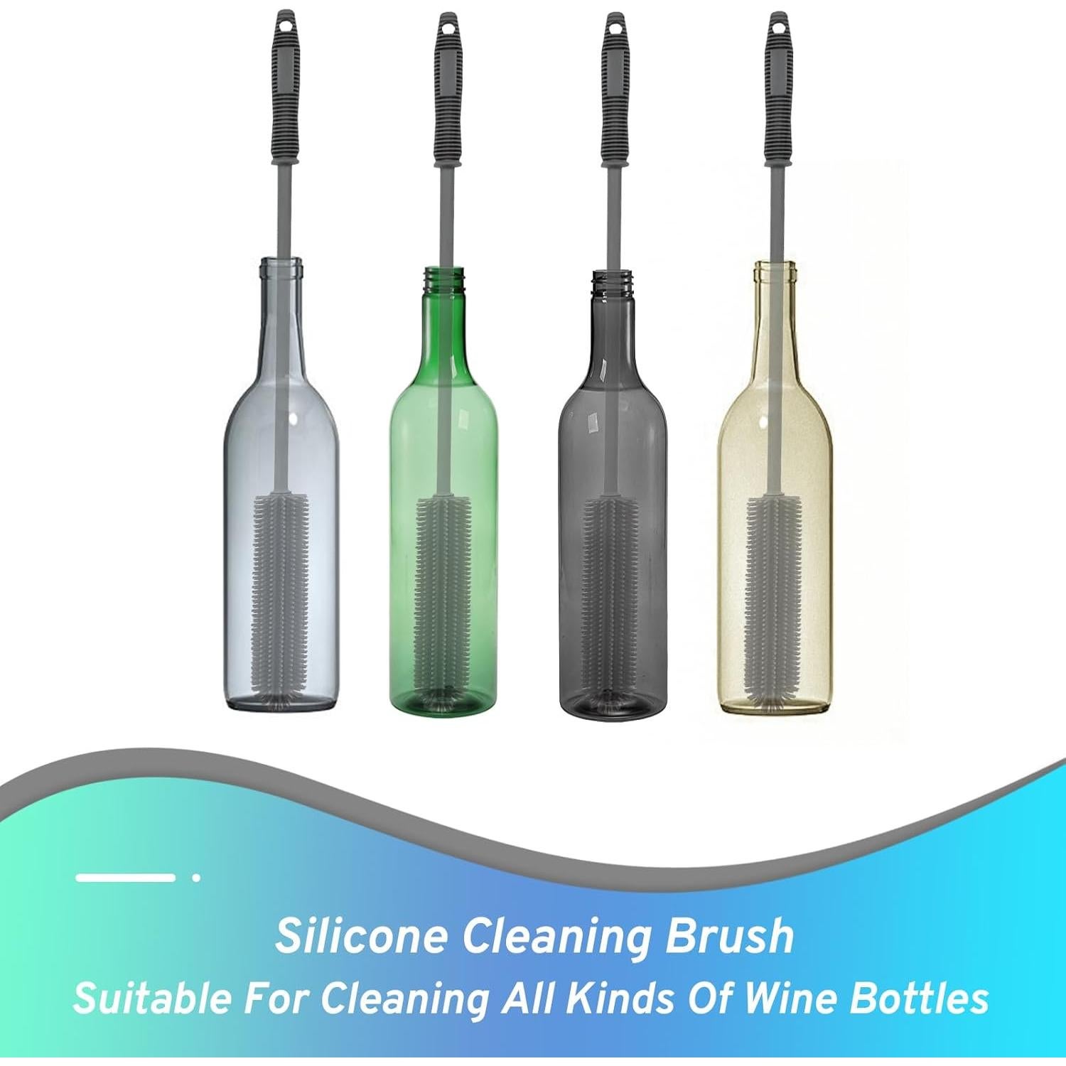 Juego de cepillos de limpieza Qiuxunies para botellas y popotes