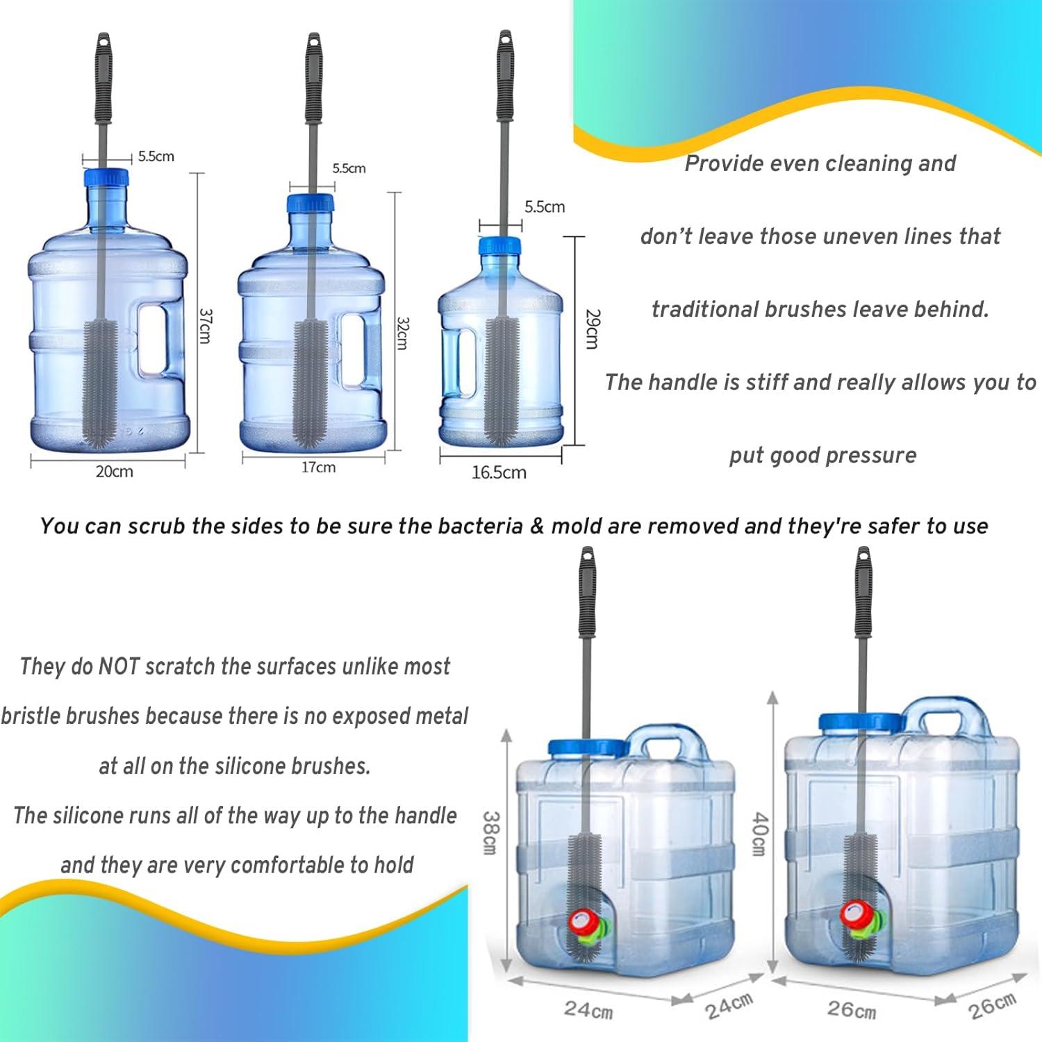 Juego de cepillos de limpieza Qiuxunies para botellas y popotes