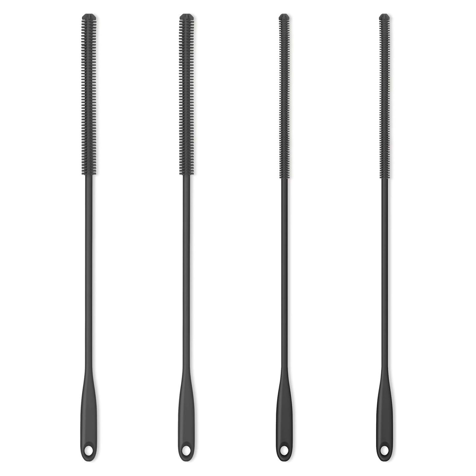 Cepillo Limpiador de Pajitas Purtribe 4 Pack Silicona 25.4 cm