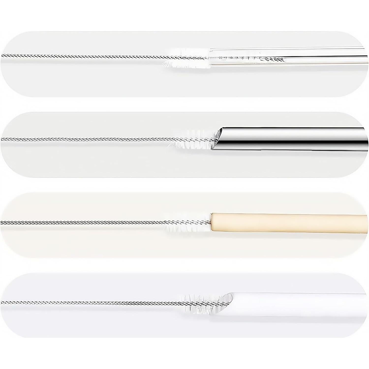 Cepillo Limpiador de Popotes 6 PCS AHHKZT 30 cm Nylon Acero Inoxidable