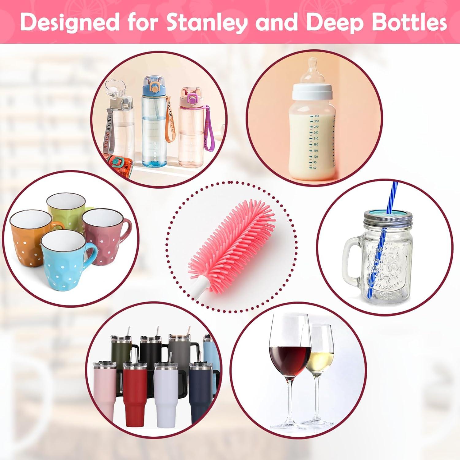 Juego de Cepillos Limpiadores de Pajitas Mity rain - Silicona Grado Alimenticio