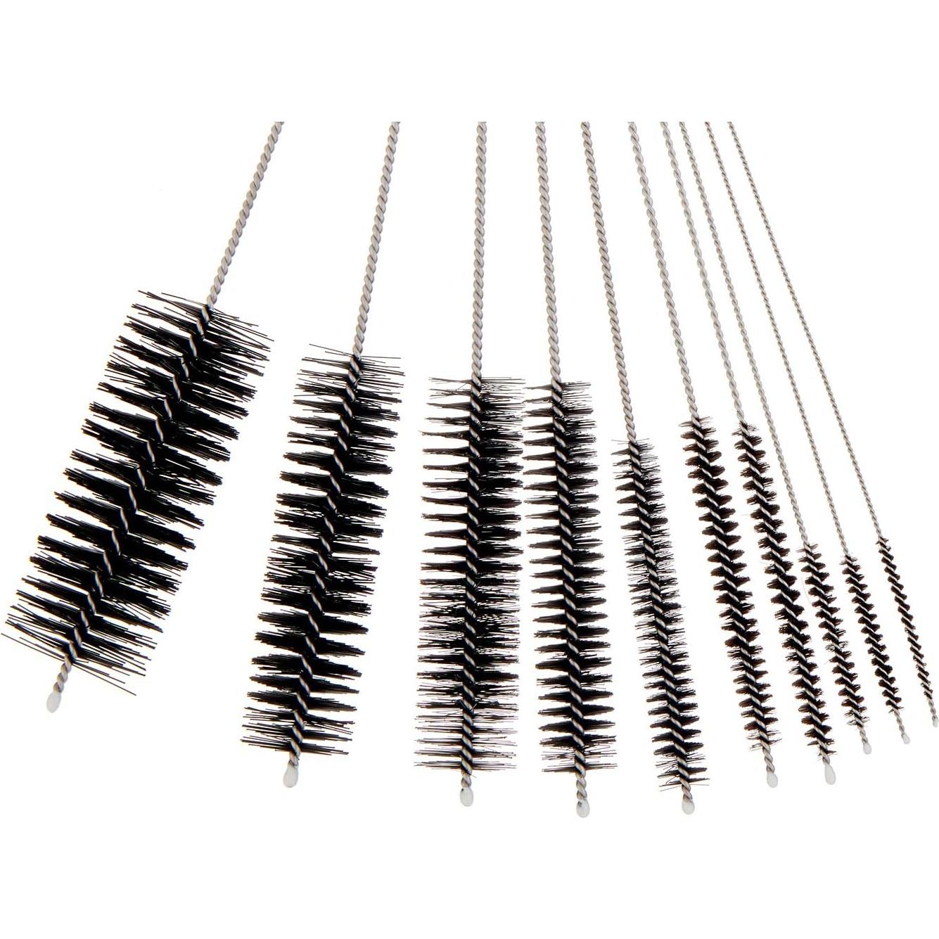 Juego de 10 Cepillos de Limpieza Homewinner - Nylon y Acero Inoxidable