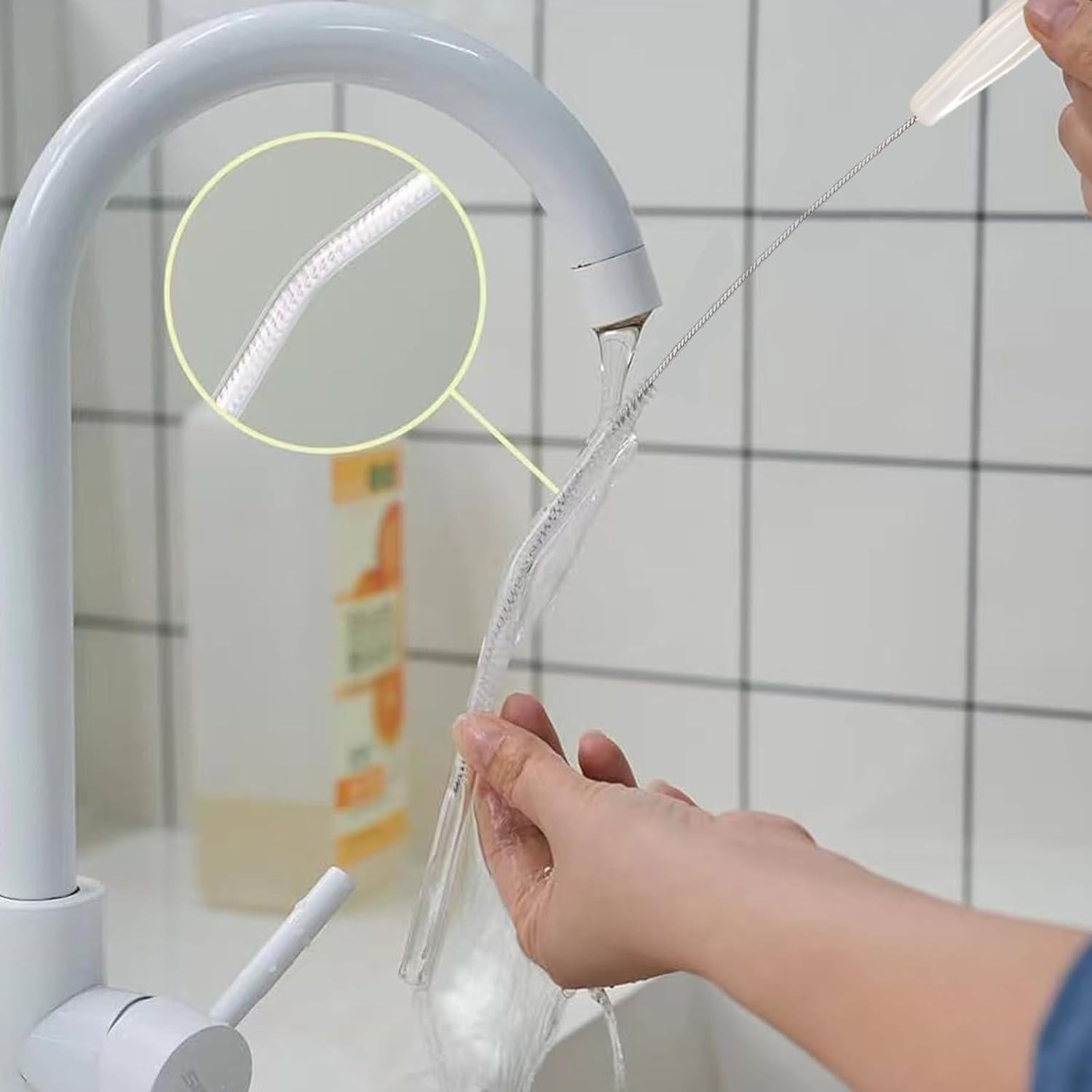 Juego de 10 Cepillos Limpiadores de Popotes YZAHGDS 24.1 cm