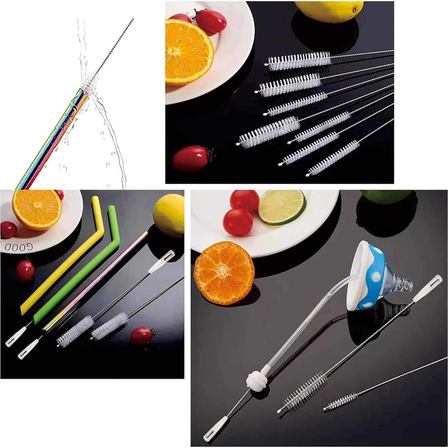 Juego de 10 Cepillos Limpiadores de Popotes YZAHGDS 24.1 cm