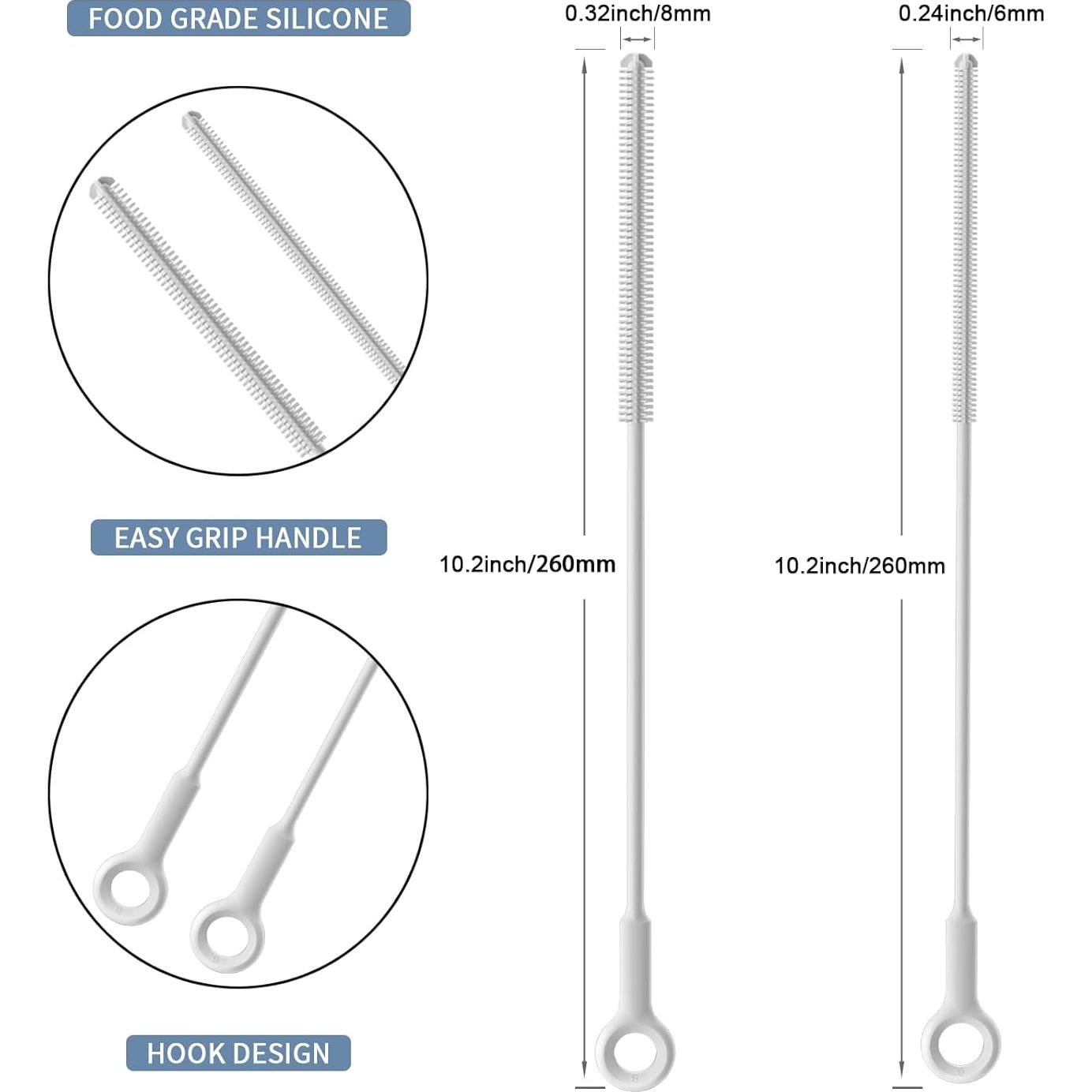 Juego de Cepillos Limpiadores de Pajitas Leucite 2-Pack 25.9 cm