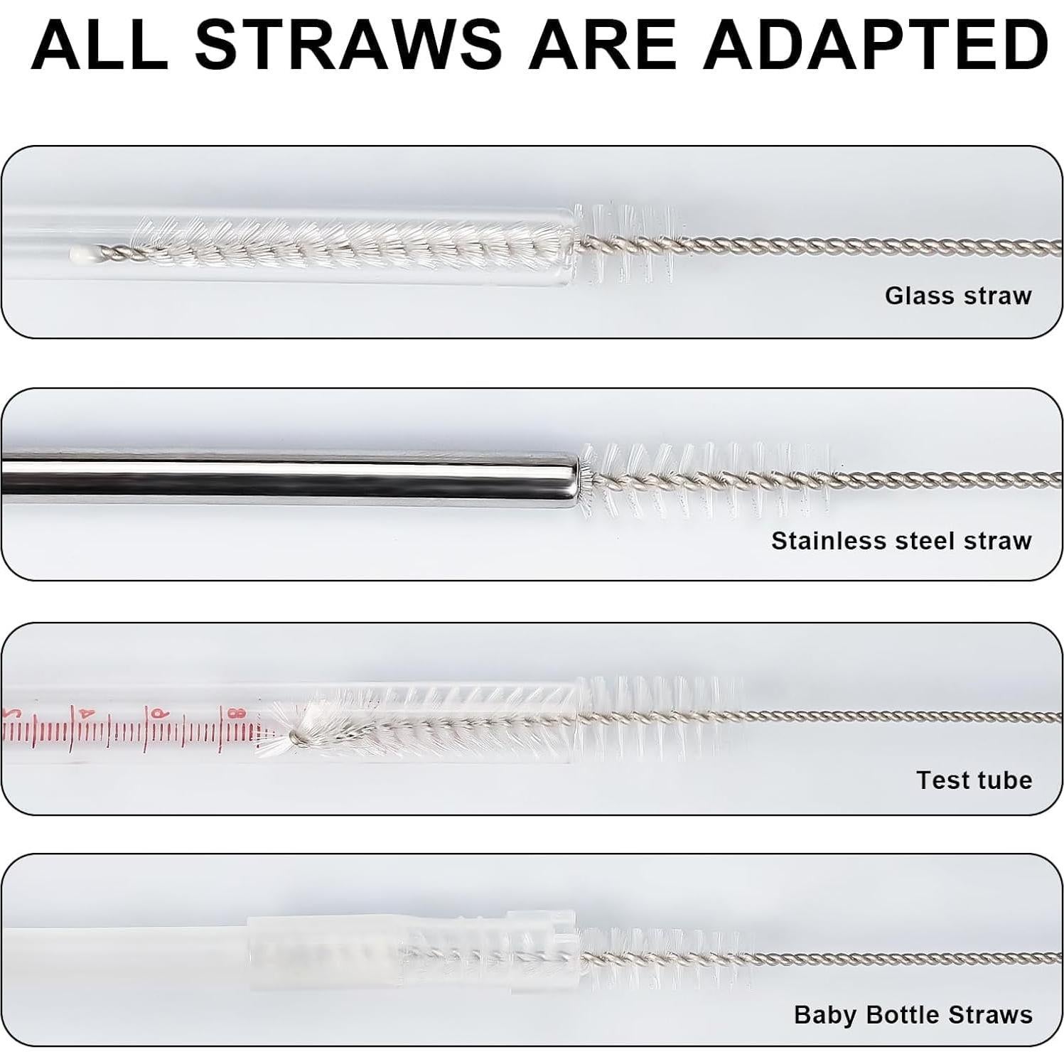 Juego de 10 cepillos de limpieza PEAKTREND 20 cm acero inoxidable