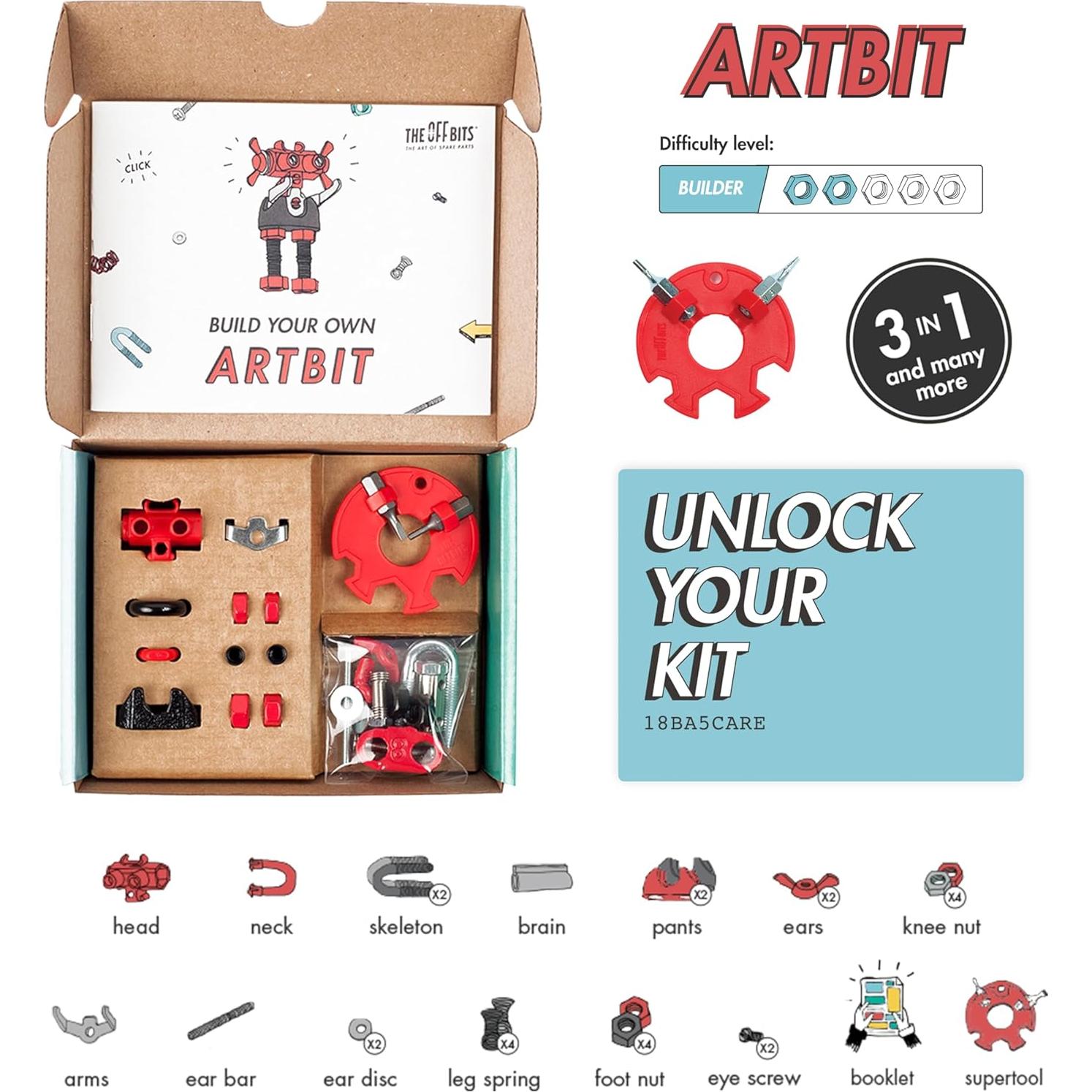 Kit de Construcción ArtBit The Off Bits para Robots STEM