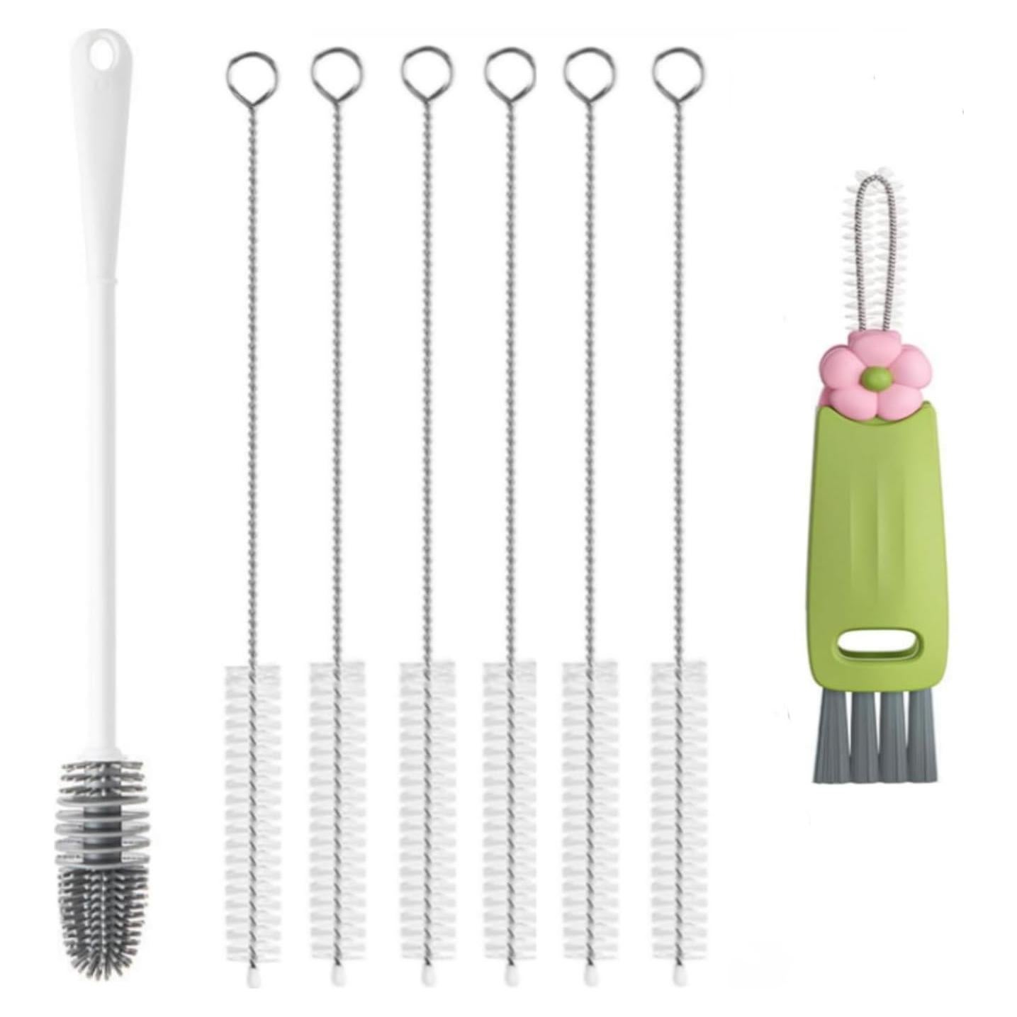 Cepillo Limpiador 3 en 1 Donkabarie para Botellas y Pajitas