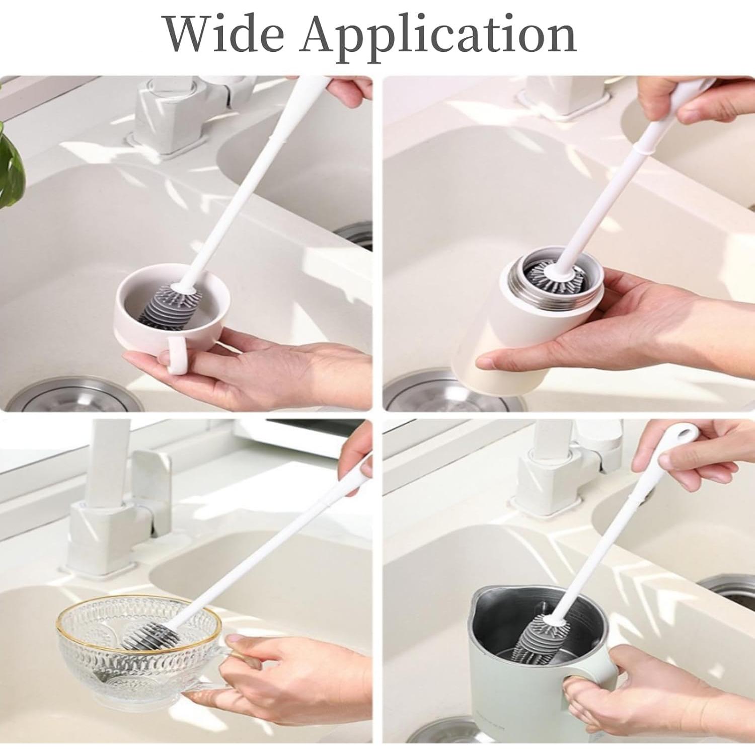 Cepillo Limpiador 3 en 1 Donkabarie para Botellas y Pajitas