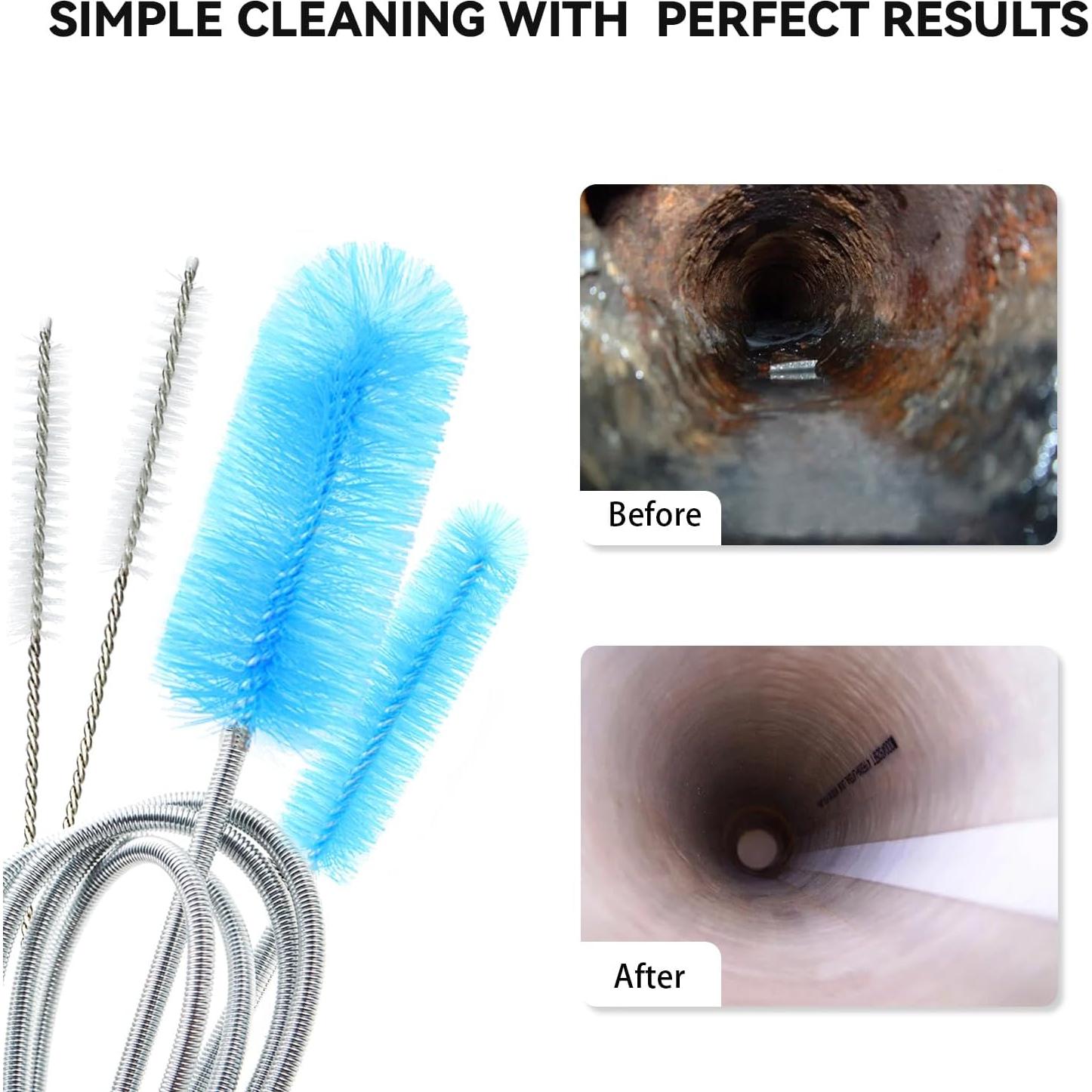 Cepillo de Drenaje Flexible Bozenu 66" (167.64 cm) 4 Piezas