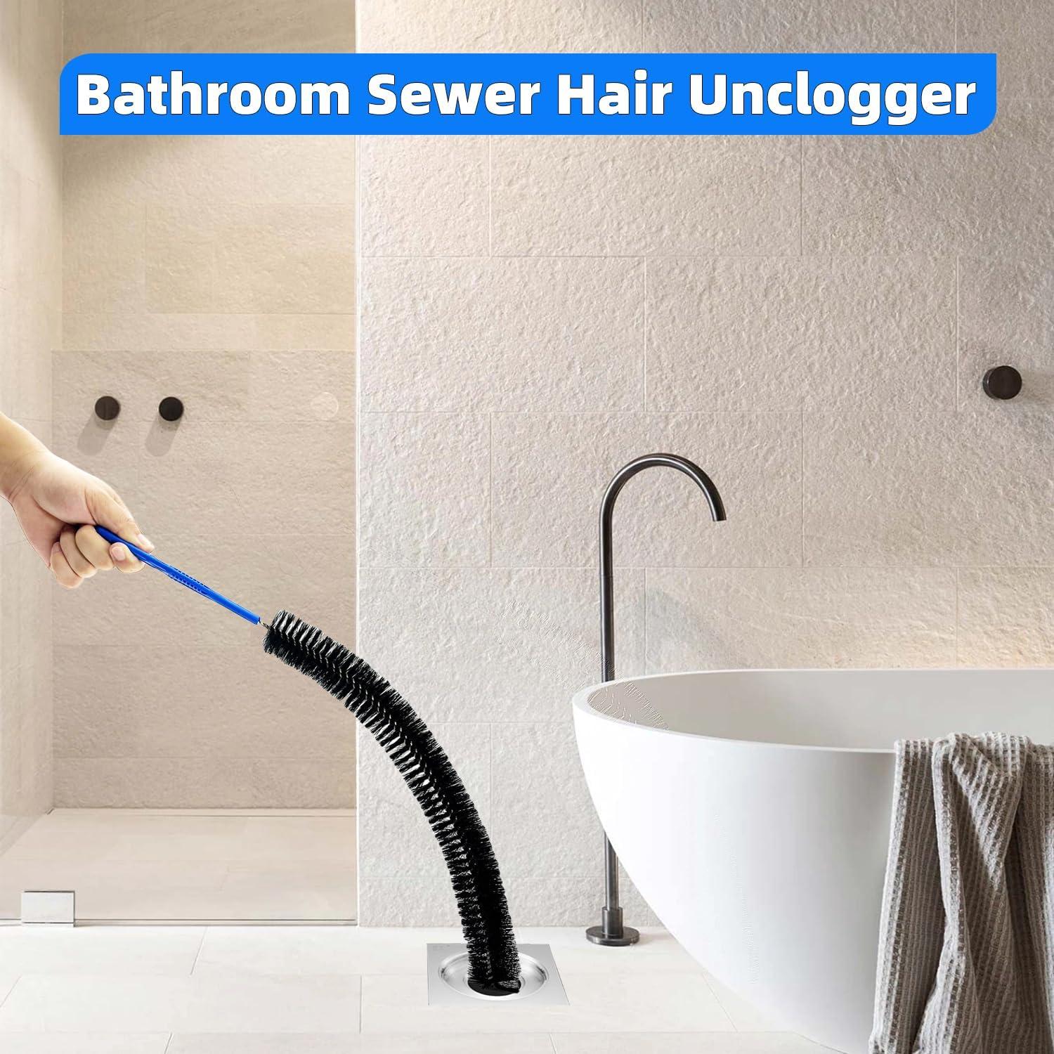 Cepillo de Drenaje Flexible XENNRY 42 cm para Fregadero y Baño