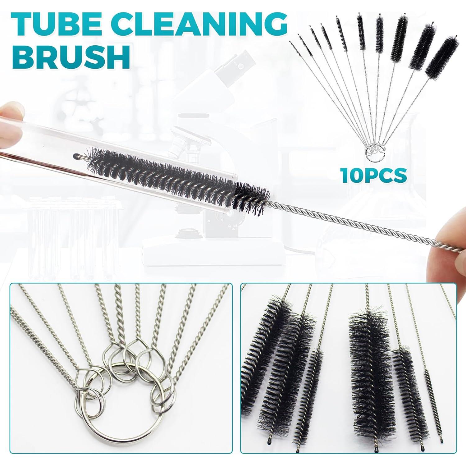 Juego de 12 cepillos limpiadores Juntianze para botellas y tubos