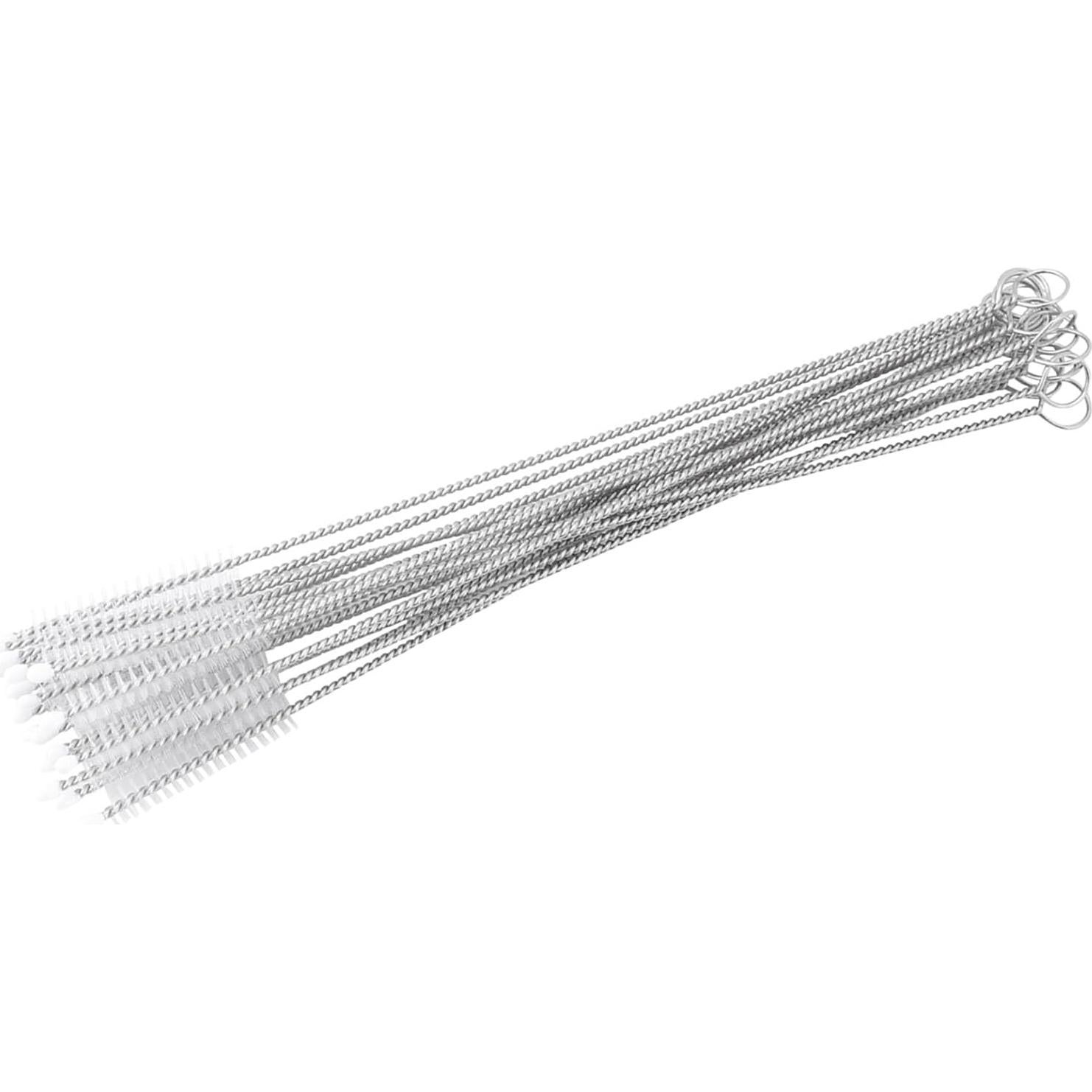 20 Cepillos Limpiadores de Popotes Chazcool 17cm Acero Inoxidable