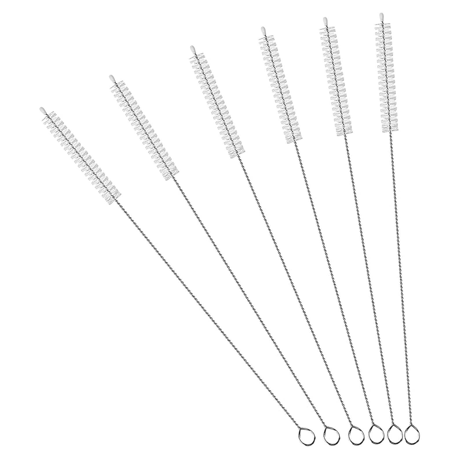 Cepillo Limpiador de Pajitas AFUUFA 36 cm 6 Unidades Nylon Acero