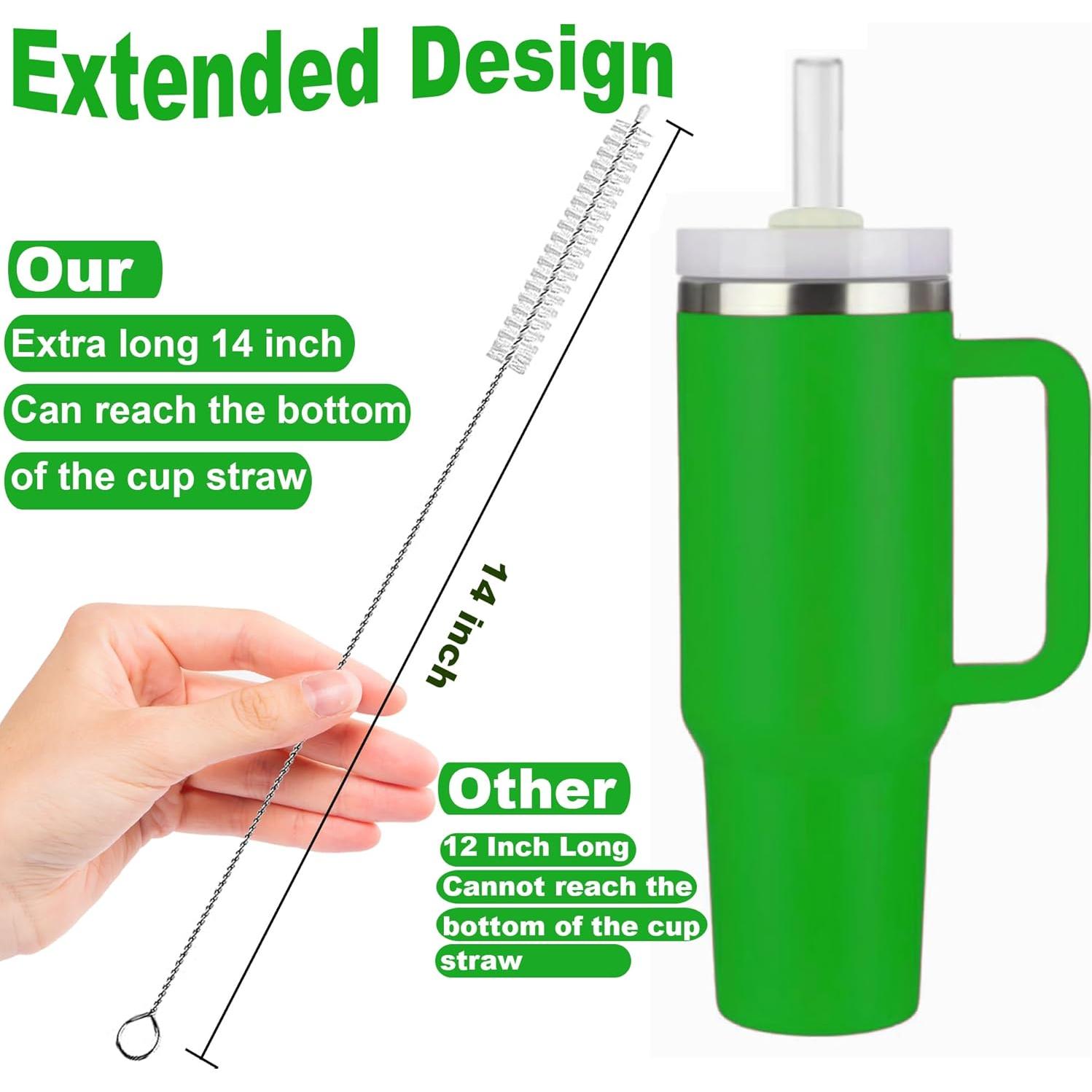 Cepillo Limpiador de Pajitas AFUUFA 36 cm 6 Unidades Nylon Acero