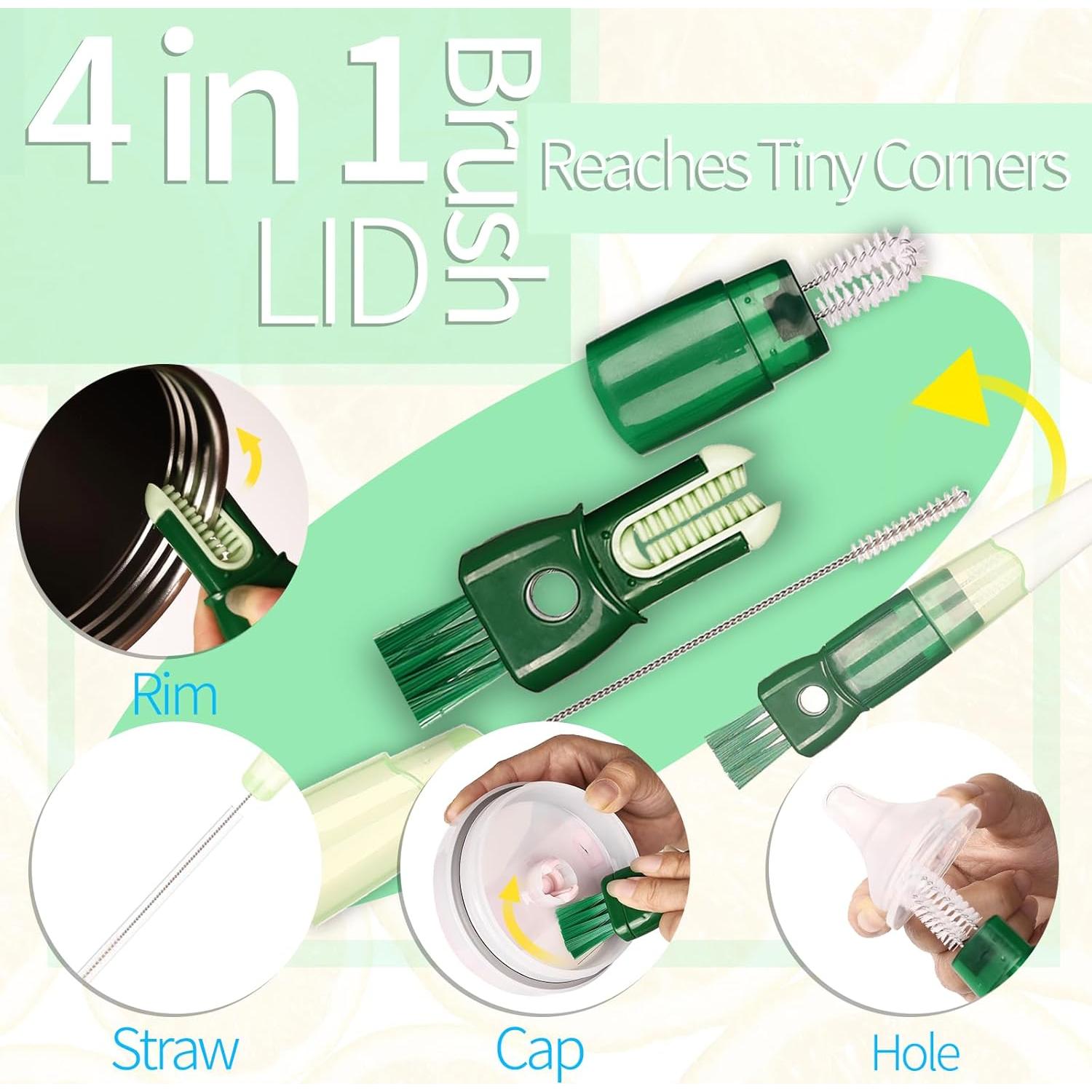 Juego de Cepillos Limpiadores de Botellas Dosanlues 6 Piezas