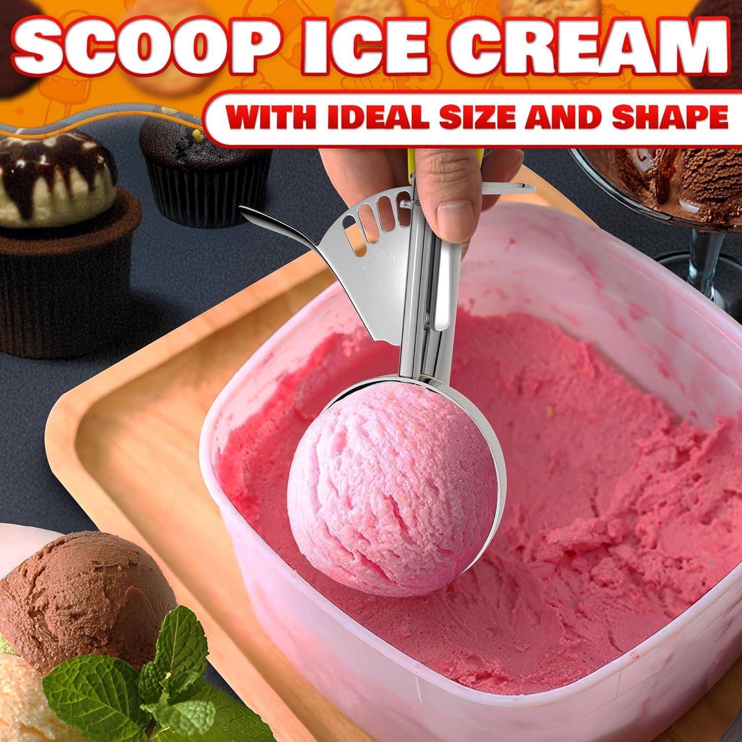 Juego de cucharas para galletas Reluen - 3 tamaños acero inoxidable