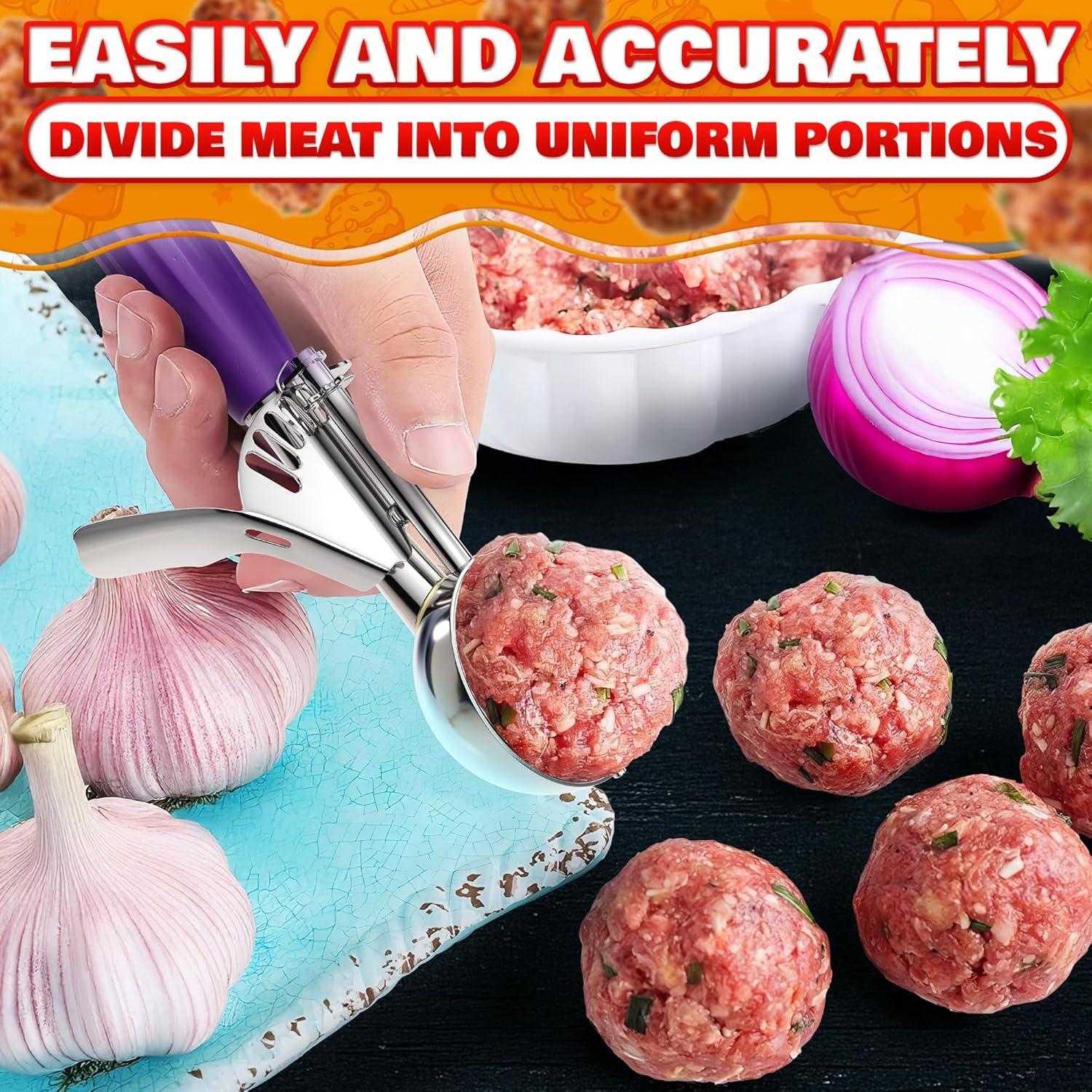 Juego de cucharas para galletas Reluen - 3 tamaños acero inoxidable