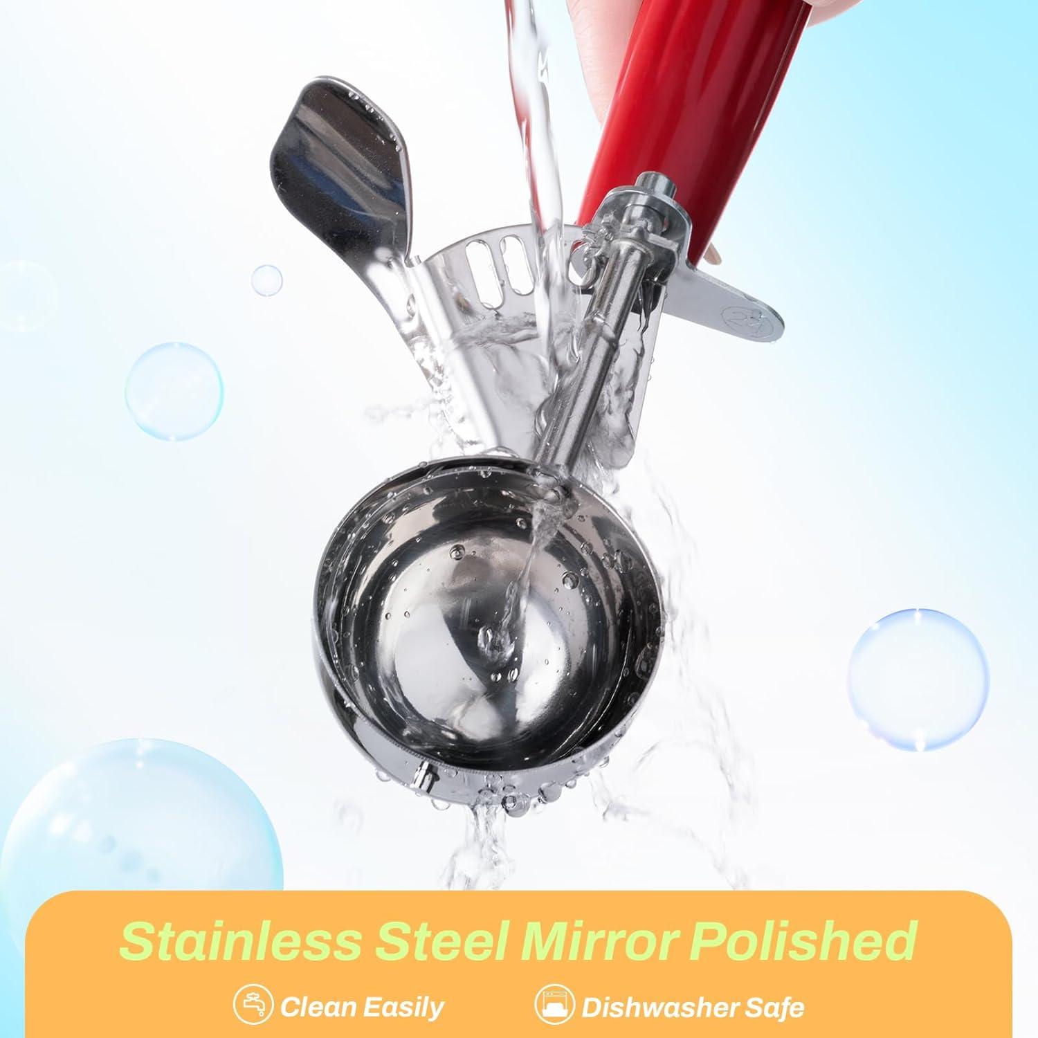 Juego de 3 Cucharones de Helado CHEE MONG Acero Inoxidable